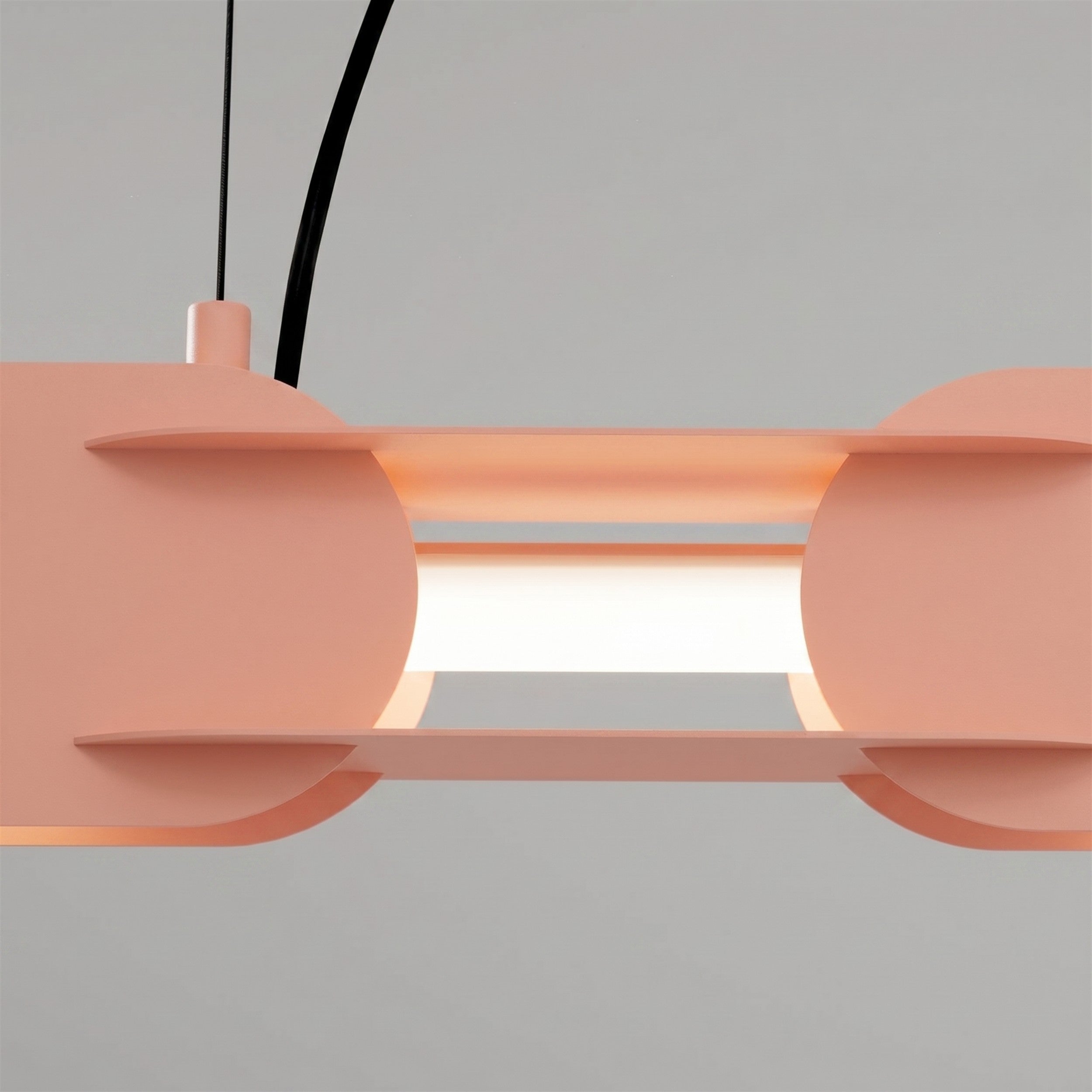 Lampa wisząca Chain 91 cm LED brzoskwiniowa