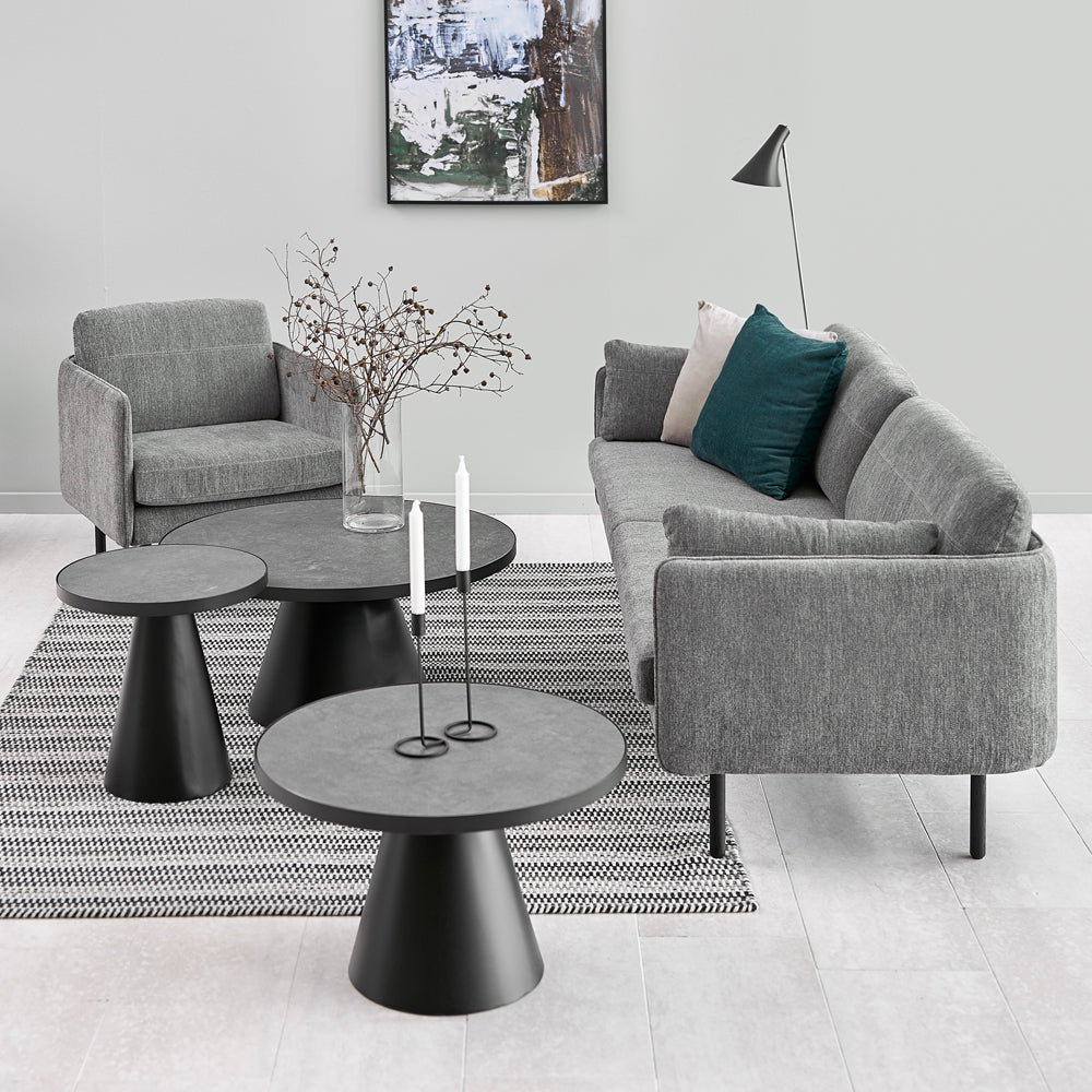 Stolik kawowy Merque ceramiczny retro średnica 66 cm