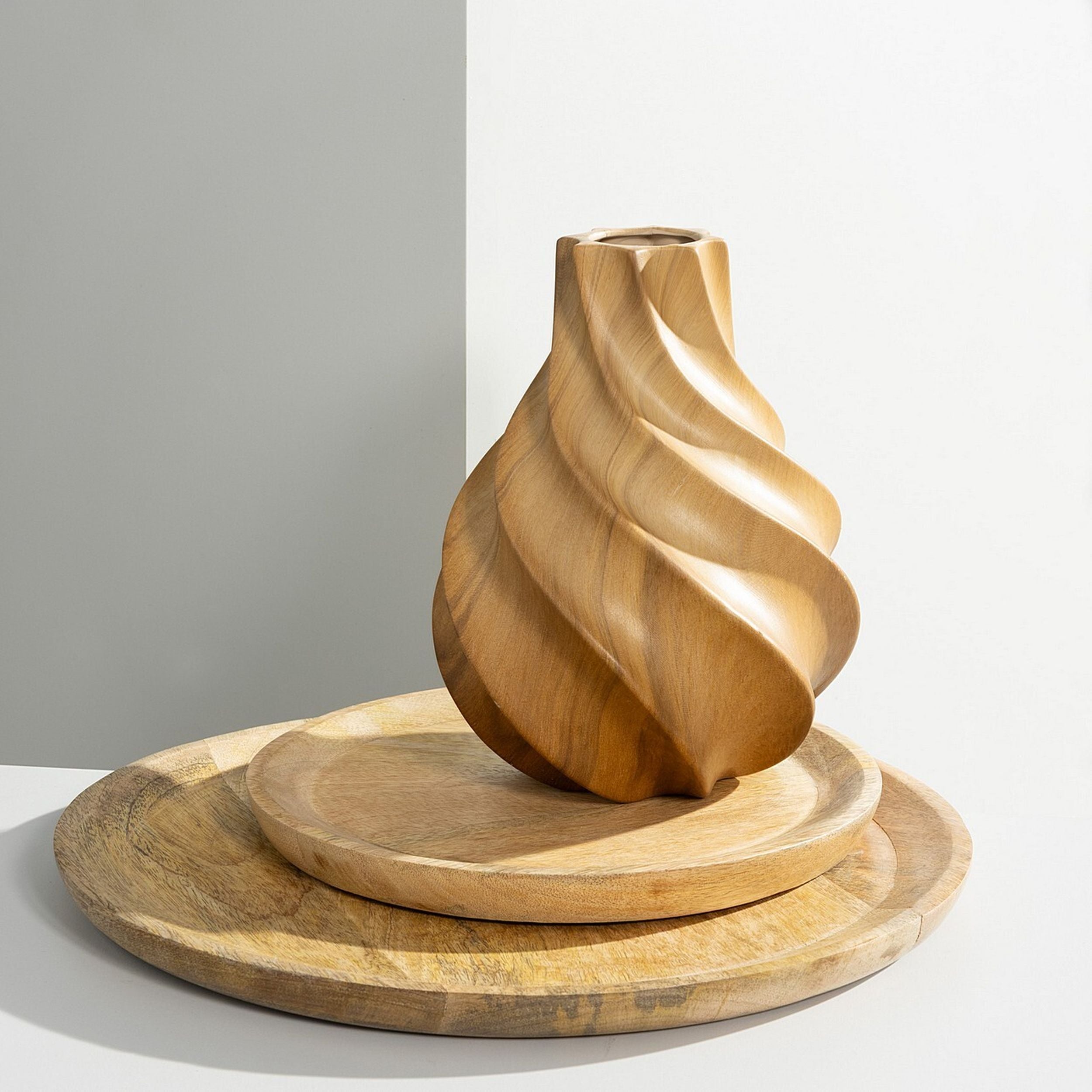 Wazon Wilhelmy 22x17 cm brązowy