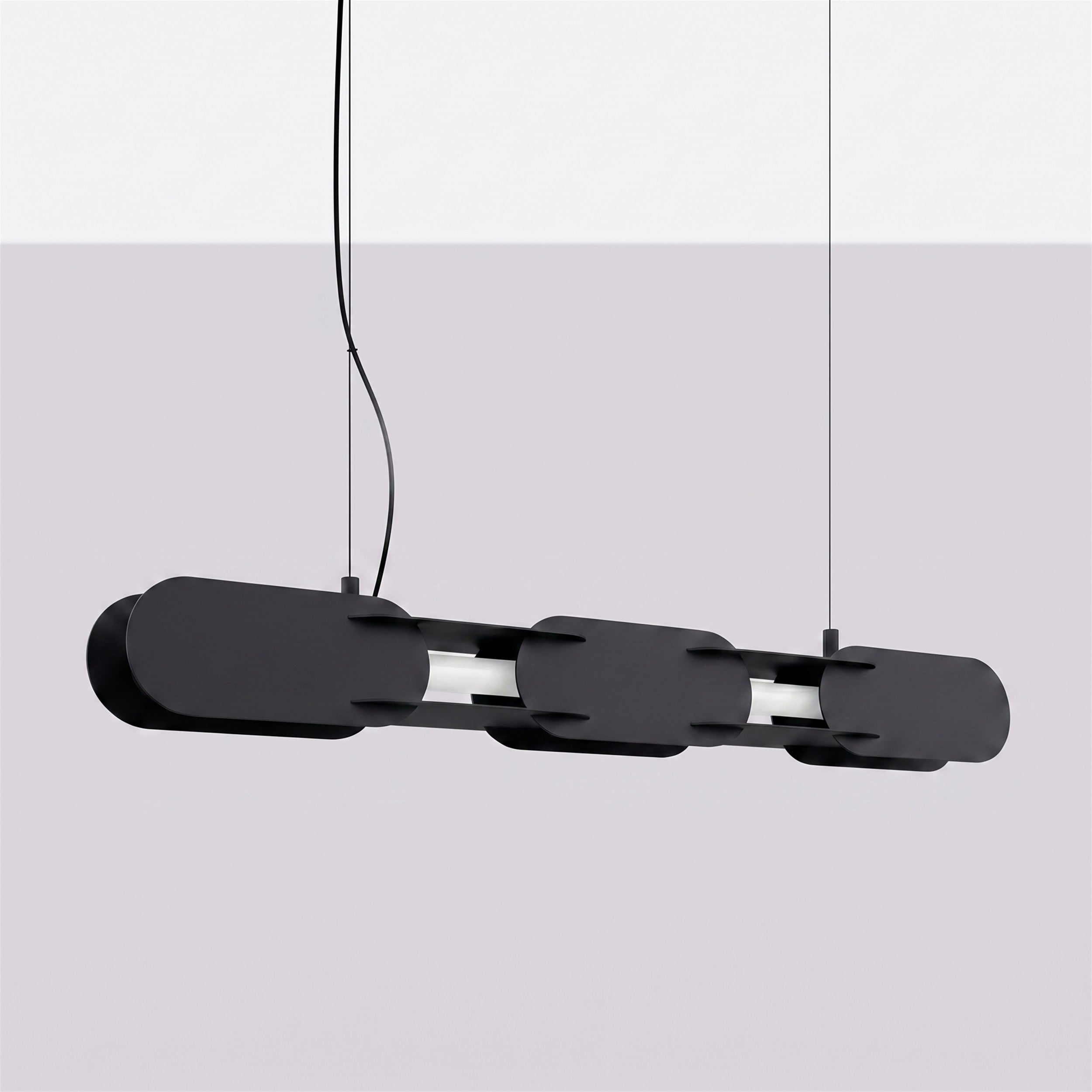 Lampa wisząca Chain 91 cm LED czarna