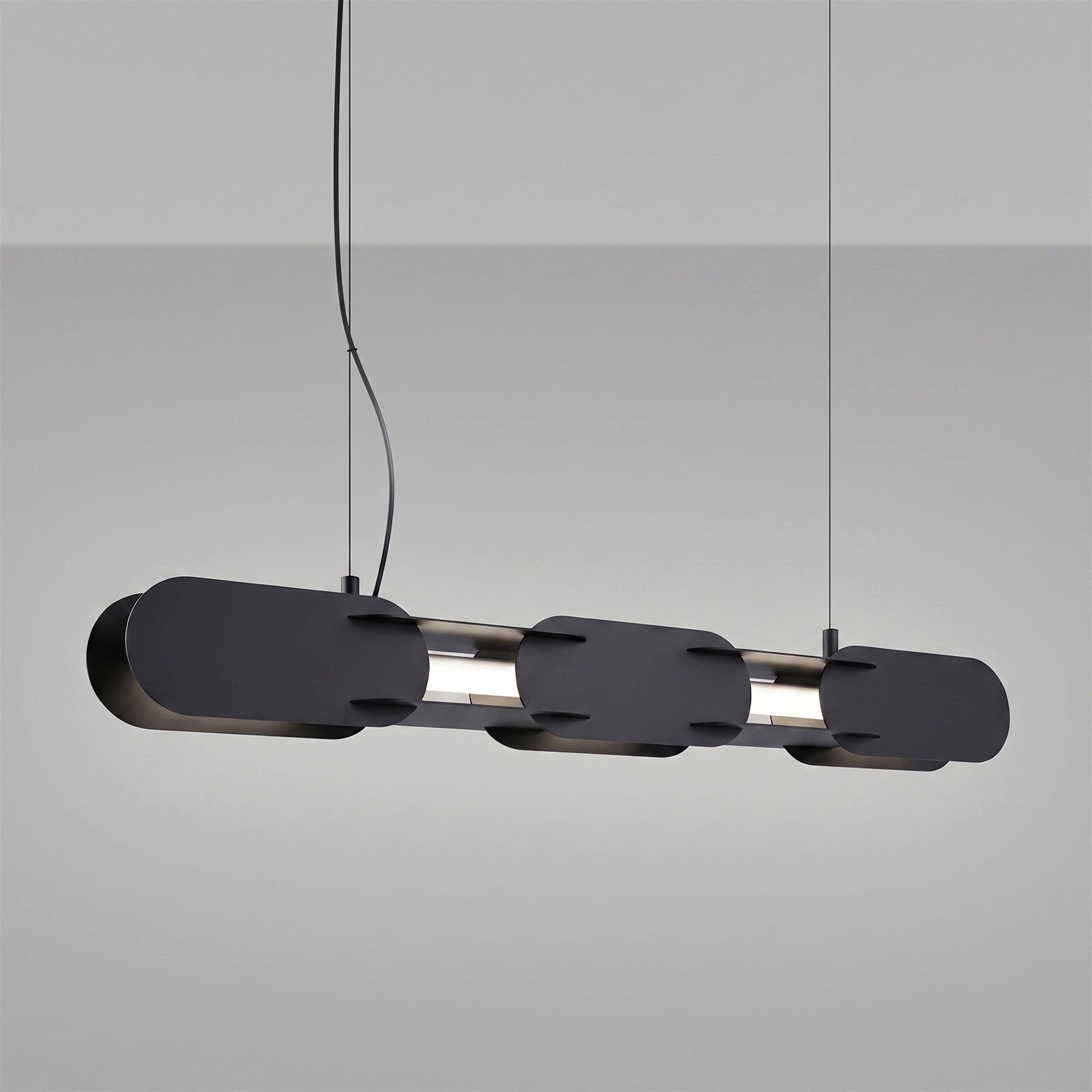 Lampa wisząca Chain 91 cm LED czarna
