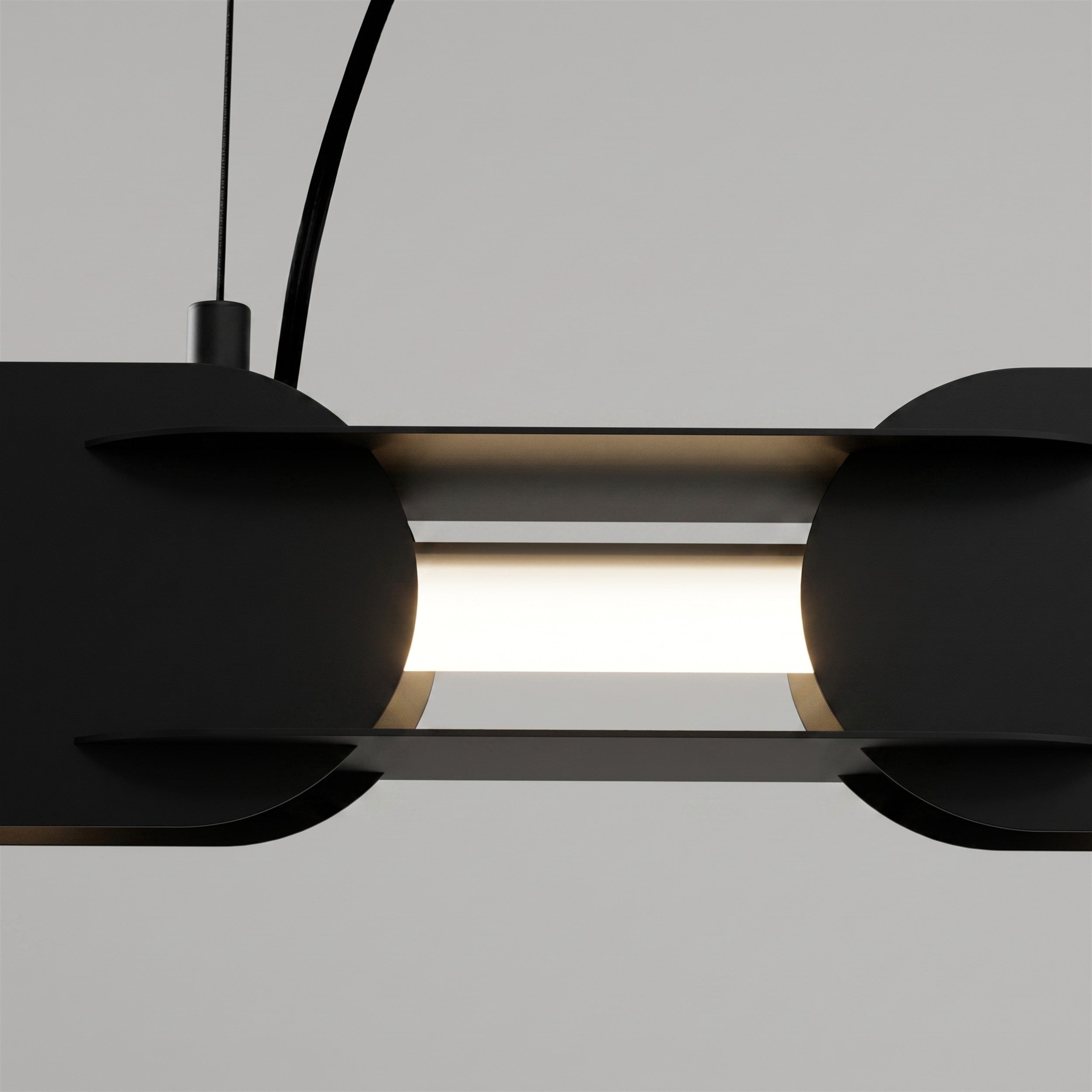 Lampa wisząca Chain 91 cm LED czarna