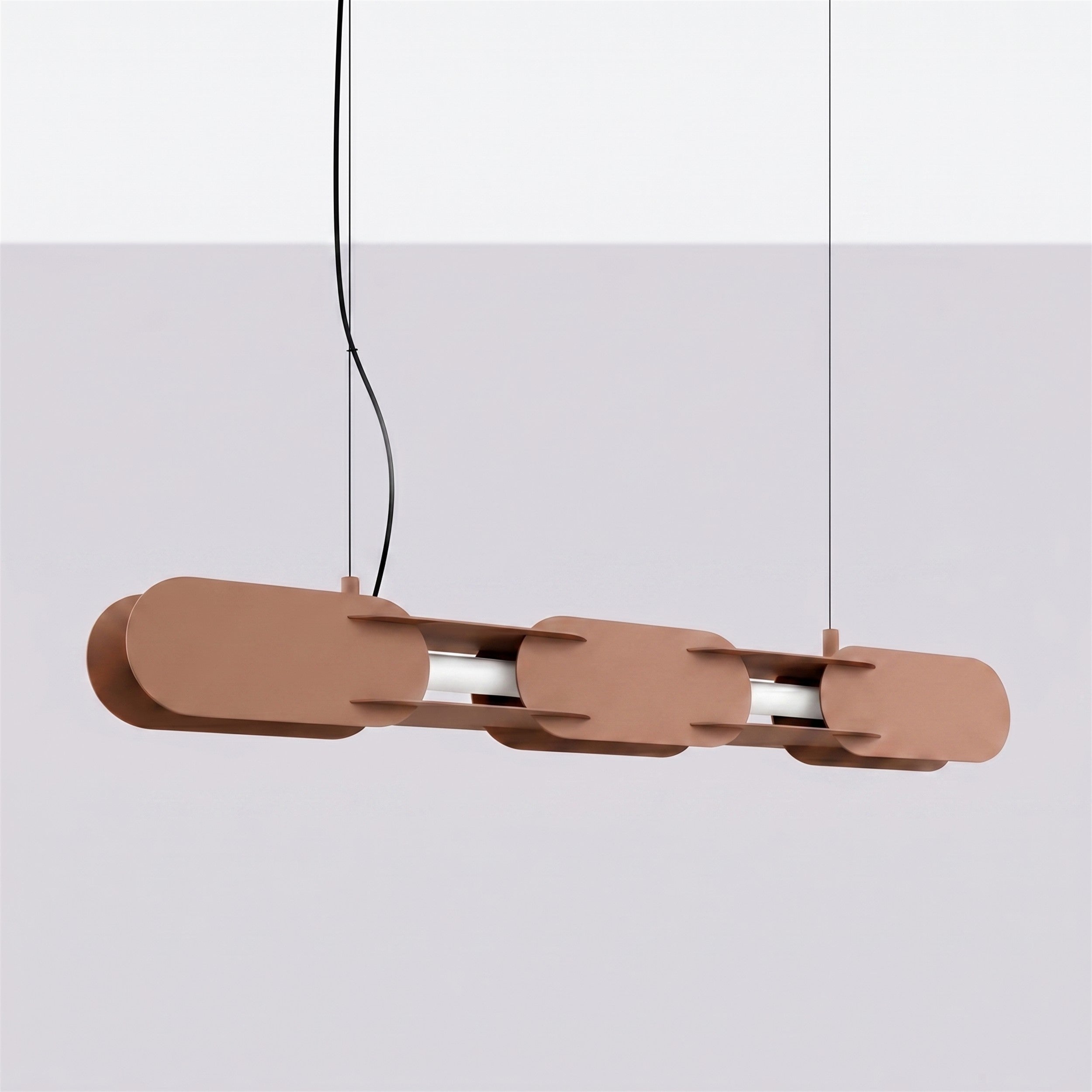 Lampa wisząca Chain 91 cm LED mocca