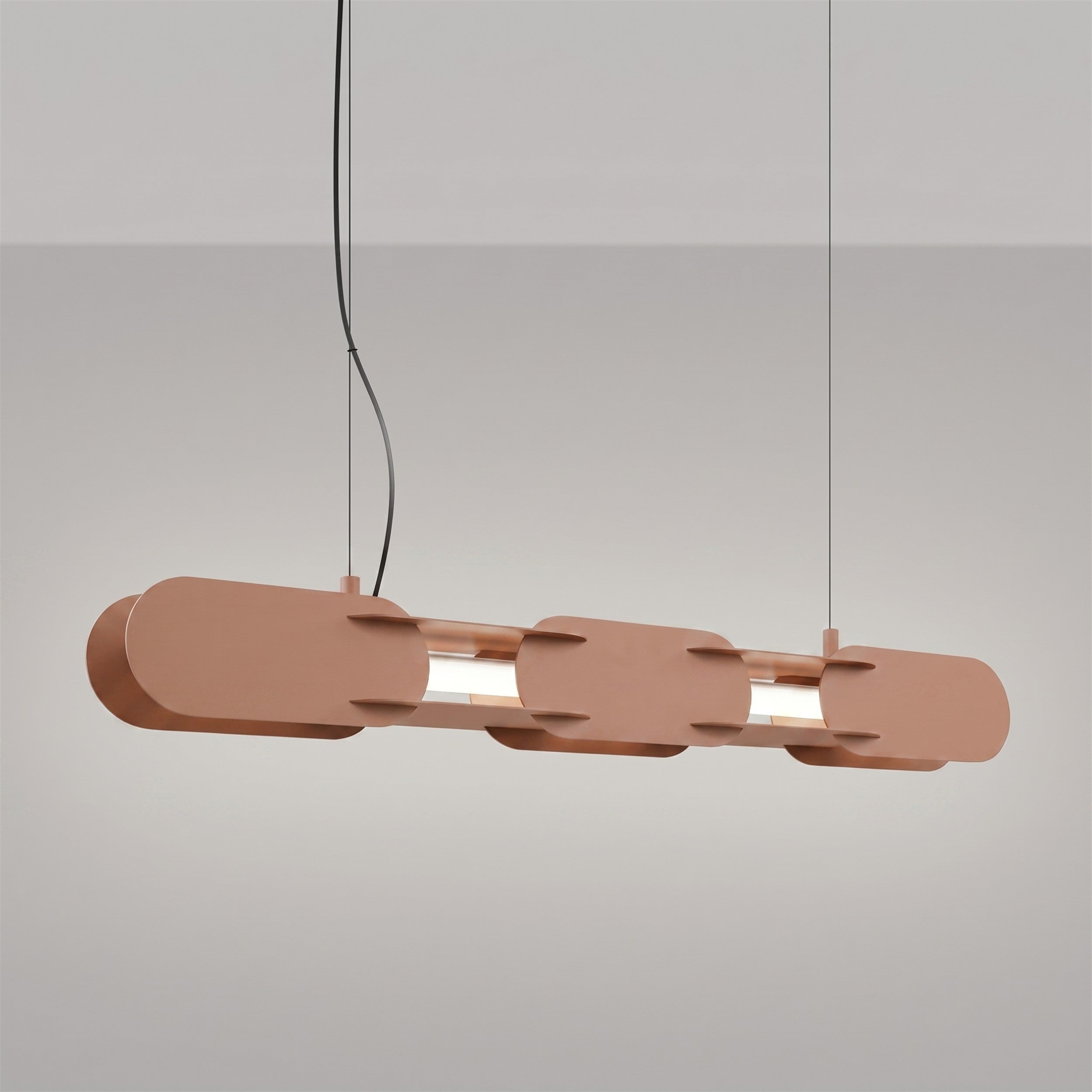 Lampa wisząca Chain 91 cm LED mocca
