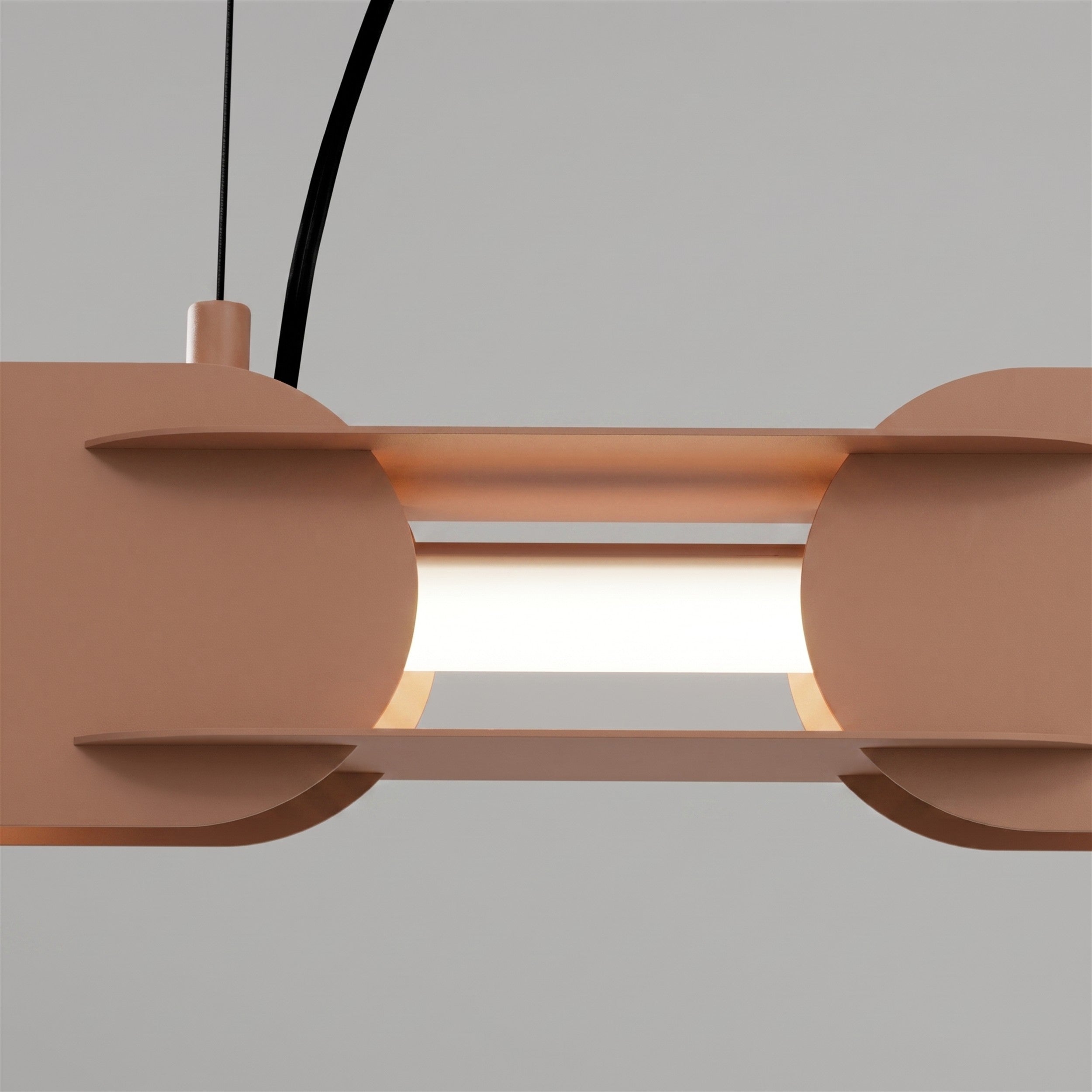 Lampa wisząca Chain 91 cm LED mocca