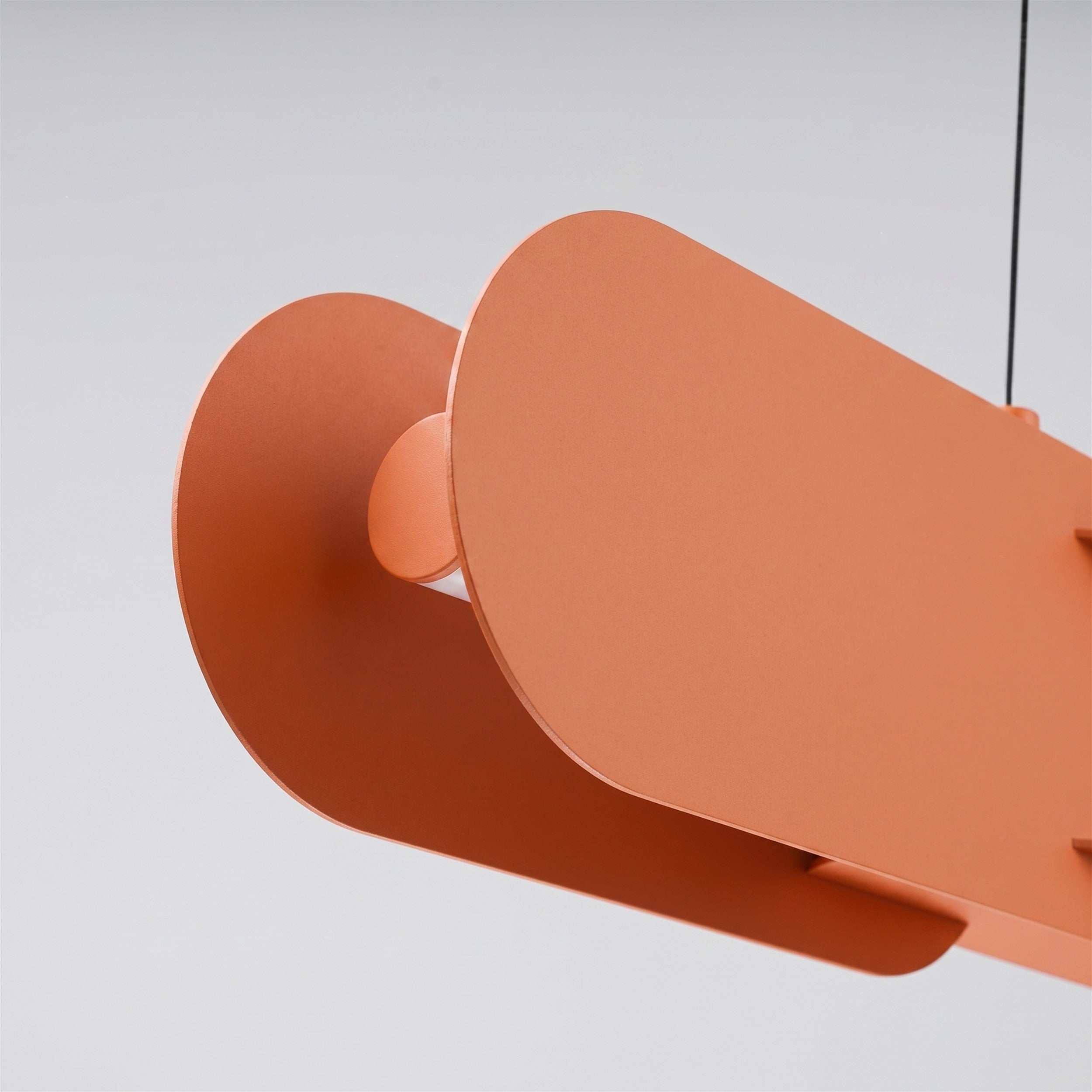 Lampa wisząca Chain 91 cm LED ochra czerwona