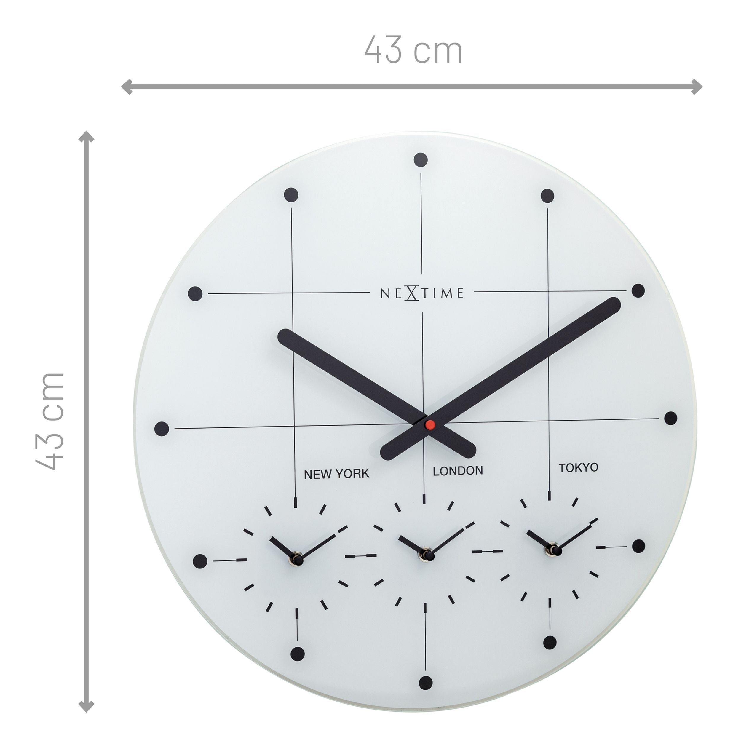 Zegar ścienny Big City 43 cm biały