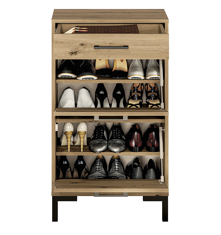 Szafka na buty Ballarti 55 cm z szufladą Dąb artisan