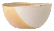 Miska Bloomingville Visisi żółty z kamionki średnica 13 cm