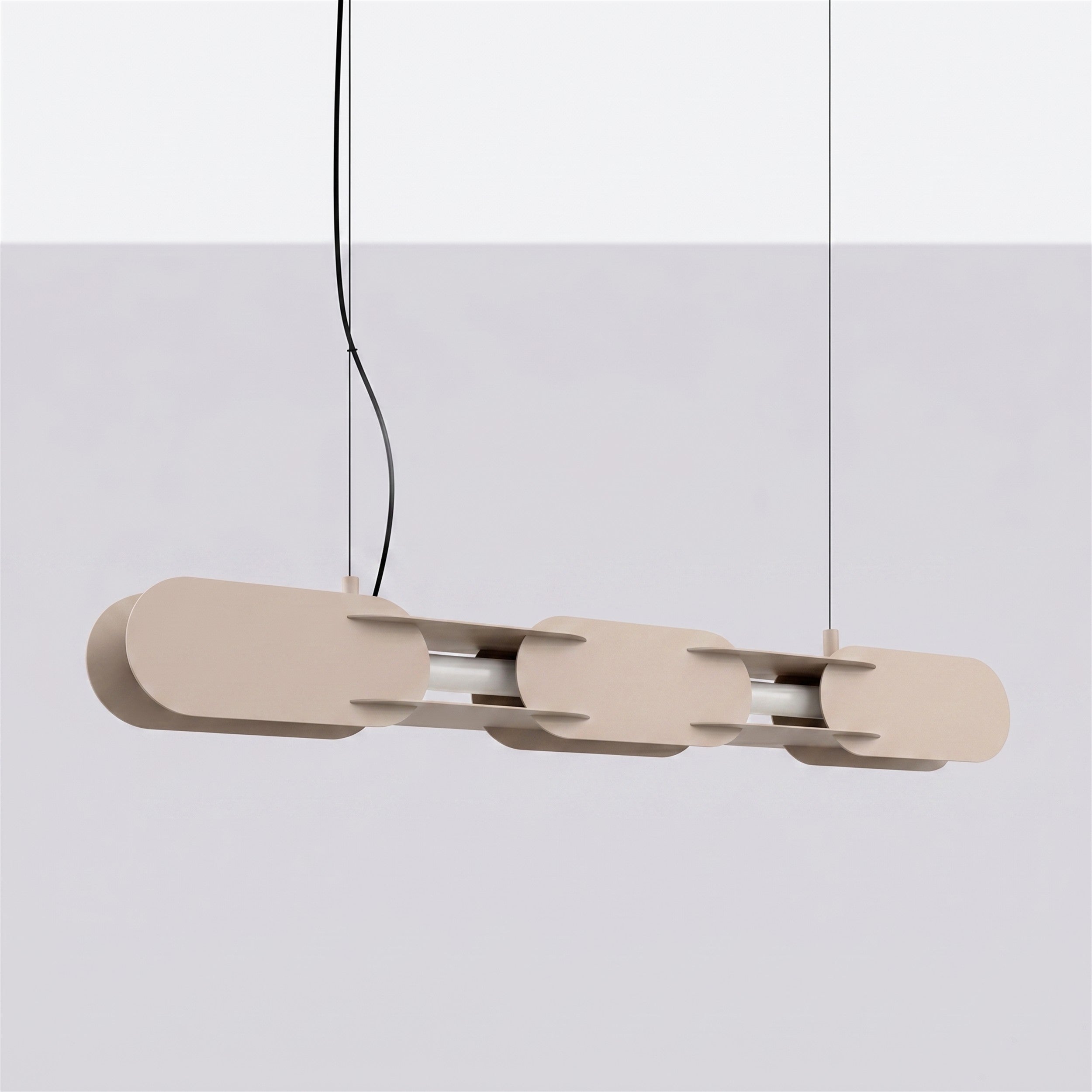 Lampa wisząca Chain 91 cm LED taupe