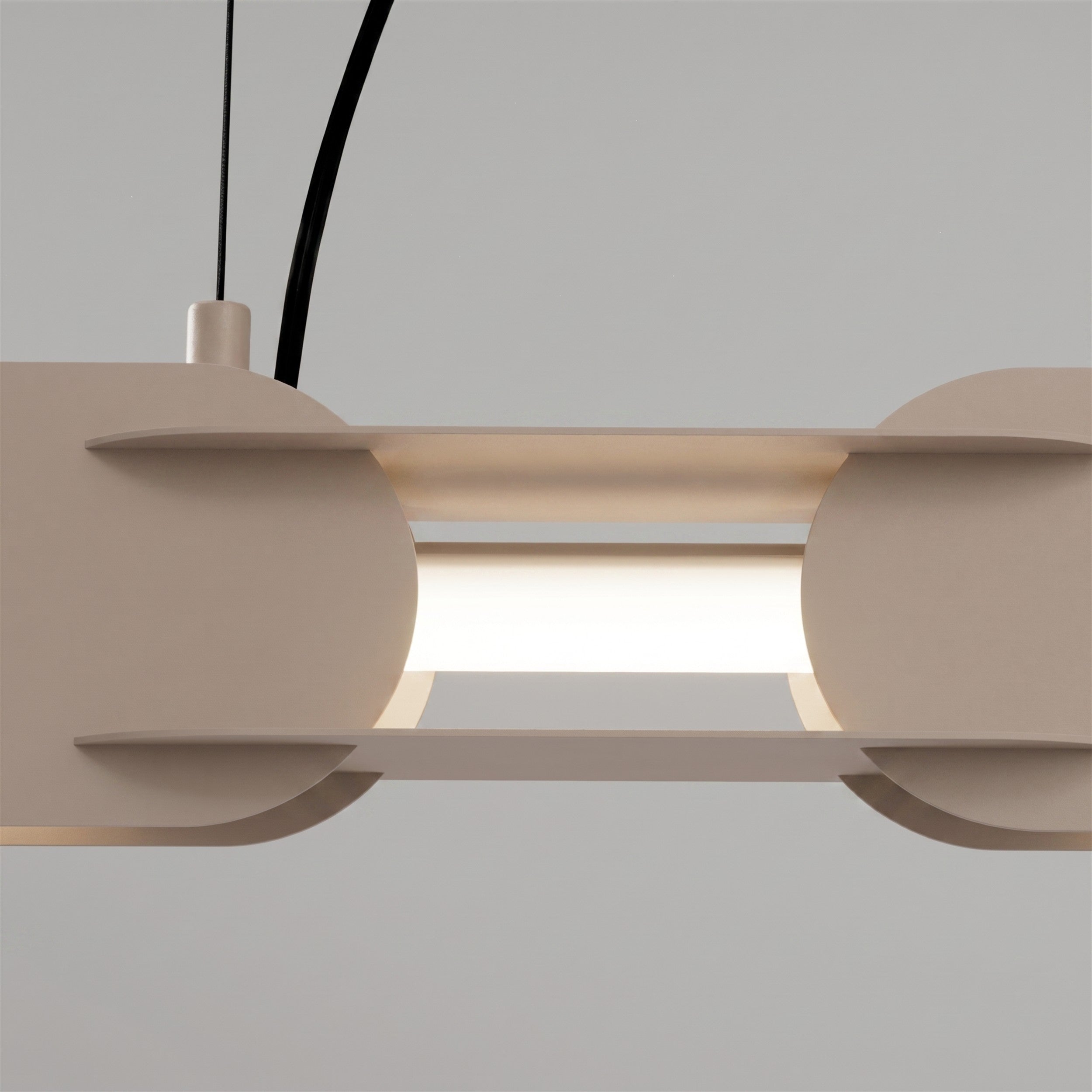 Lampa wisząca Chain 91 cm LED taupe