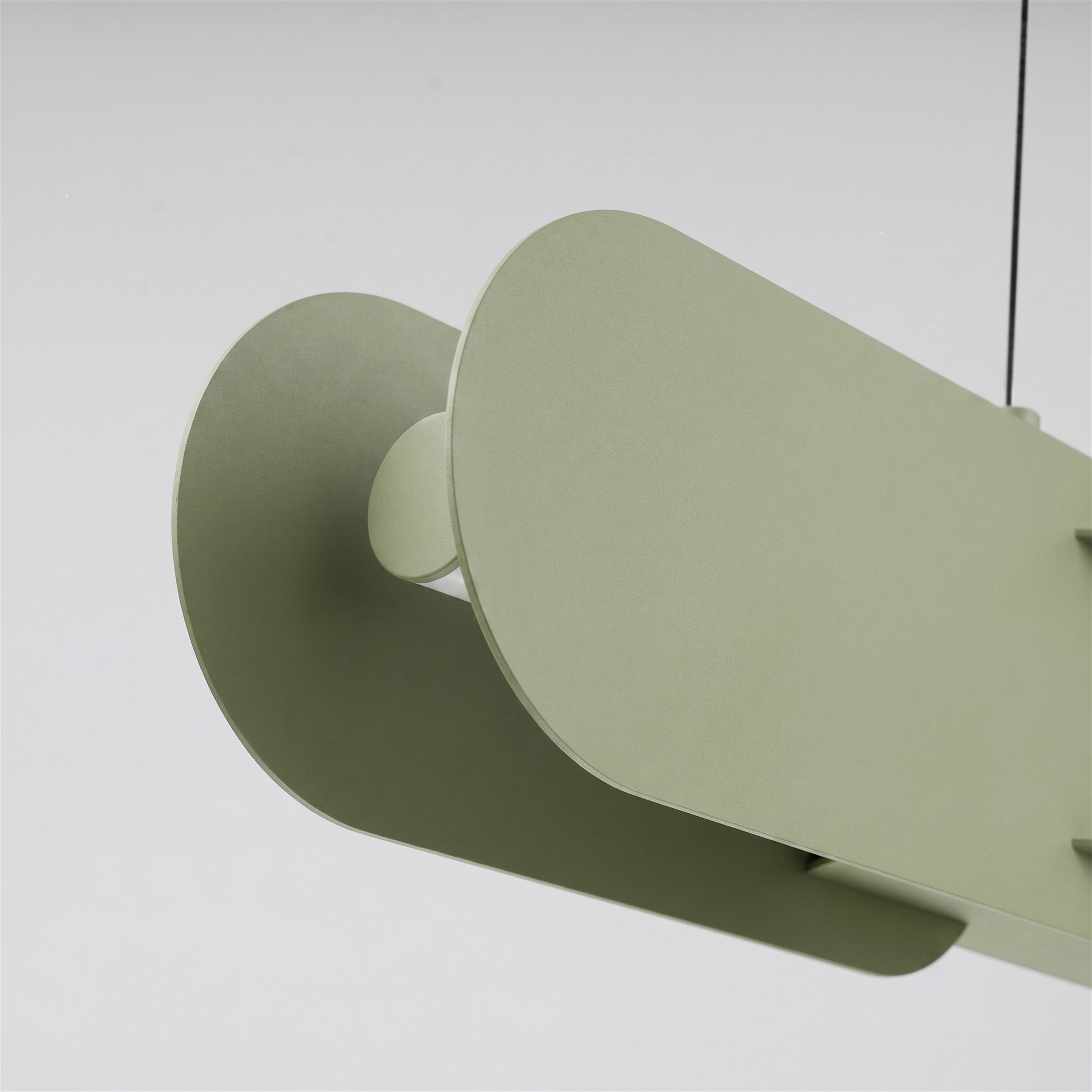 Lampa wisząca Chain 91 cm LED zielona oliwka