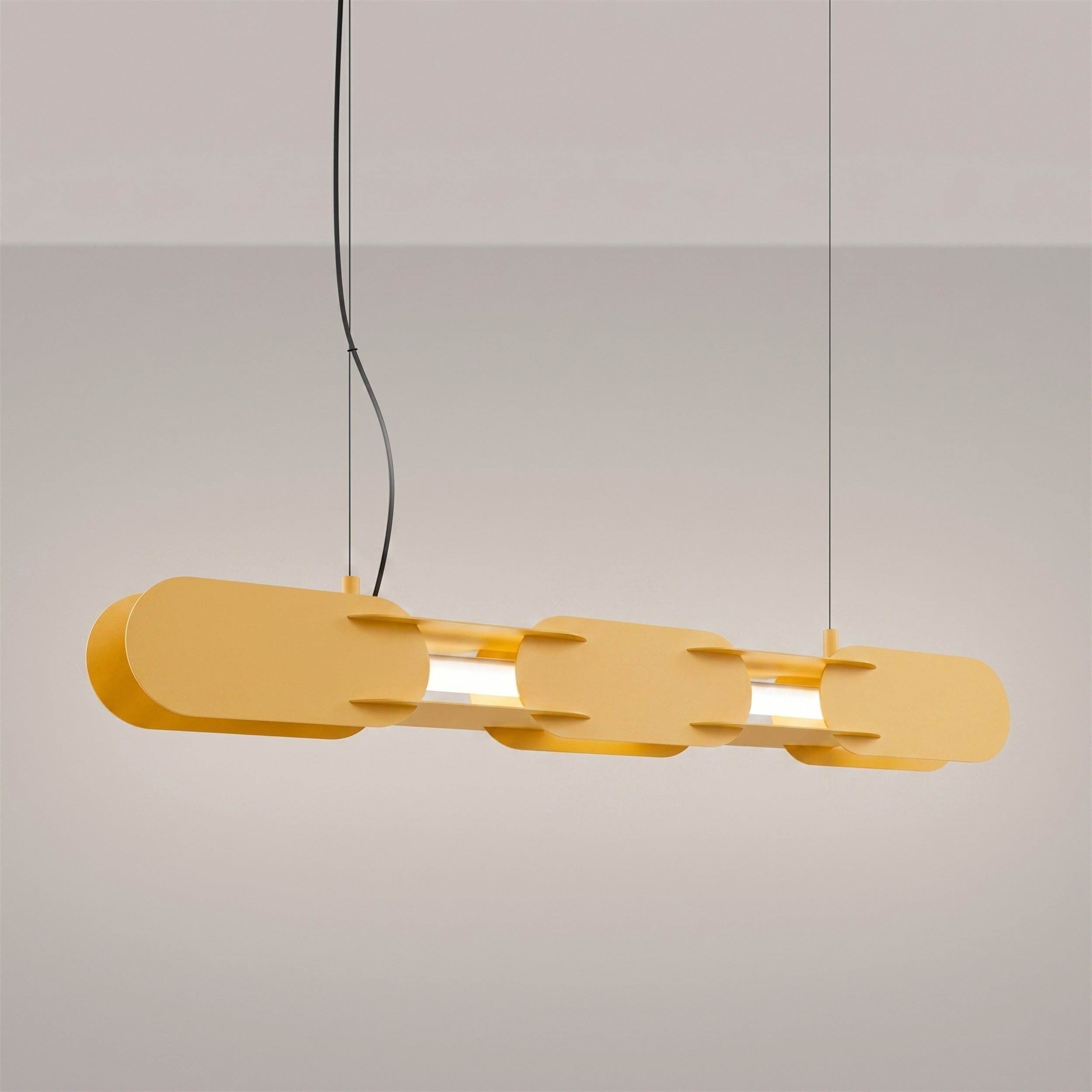 Lampa wisząca Chain 91 cm LED żółta