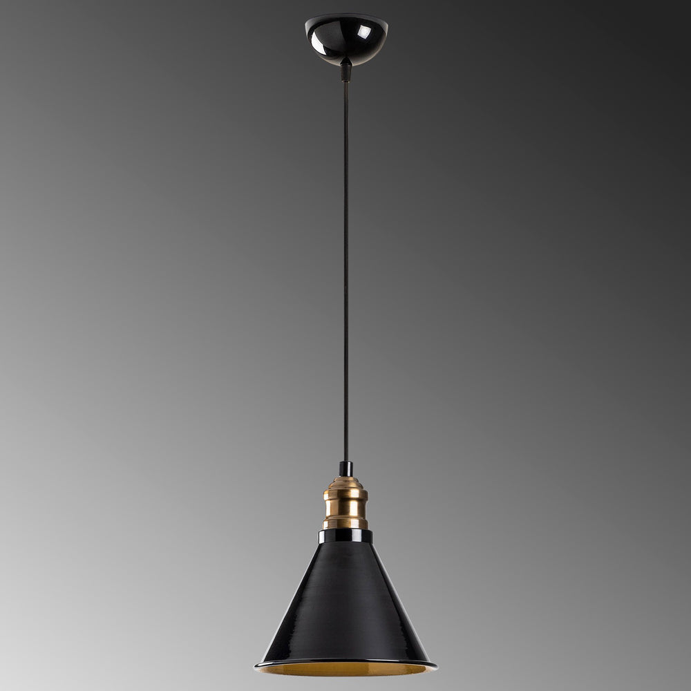 Lampa wisząca Umerta średnica 19 cm czarna