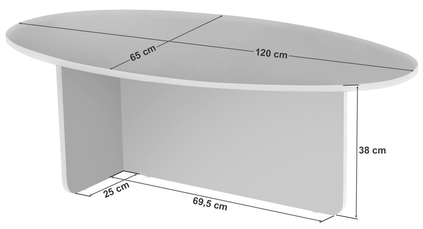 Stolik kawowy Orba 120x65 cm orzech