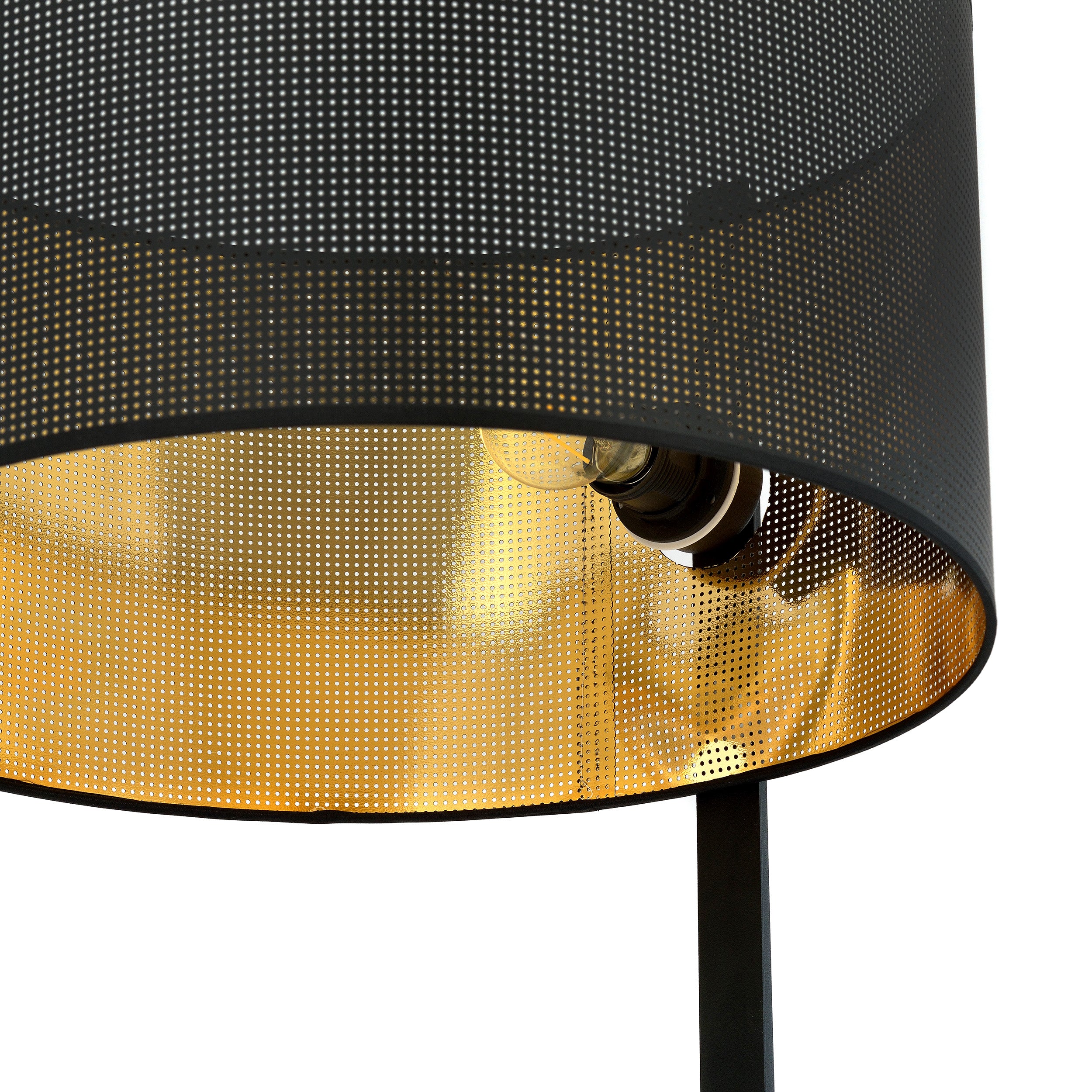 Lampa podłogowa Sonalla czarno-złota