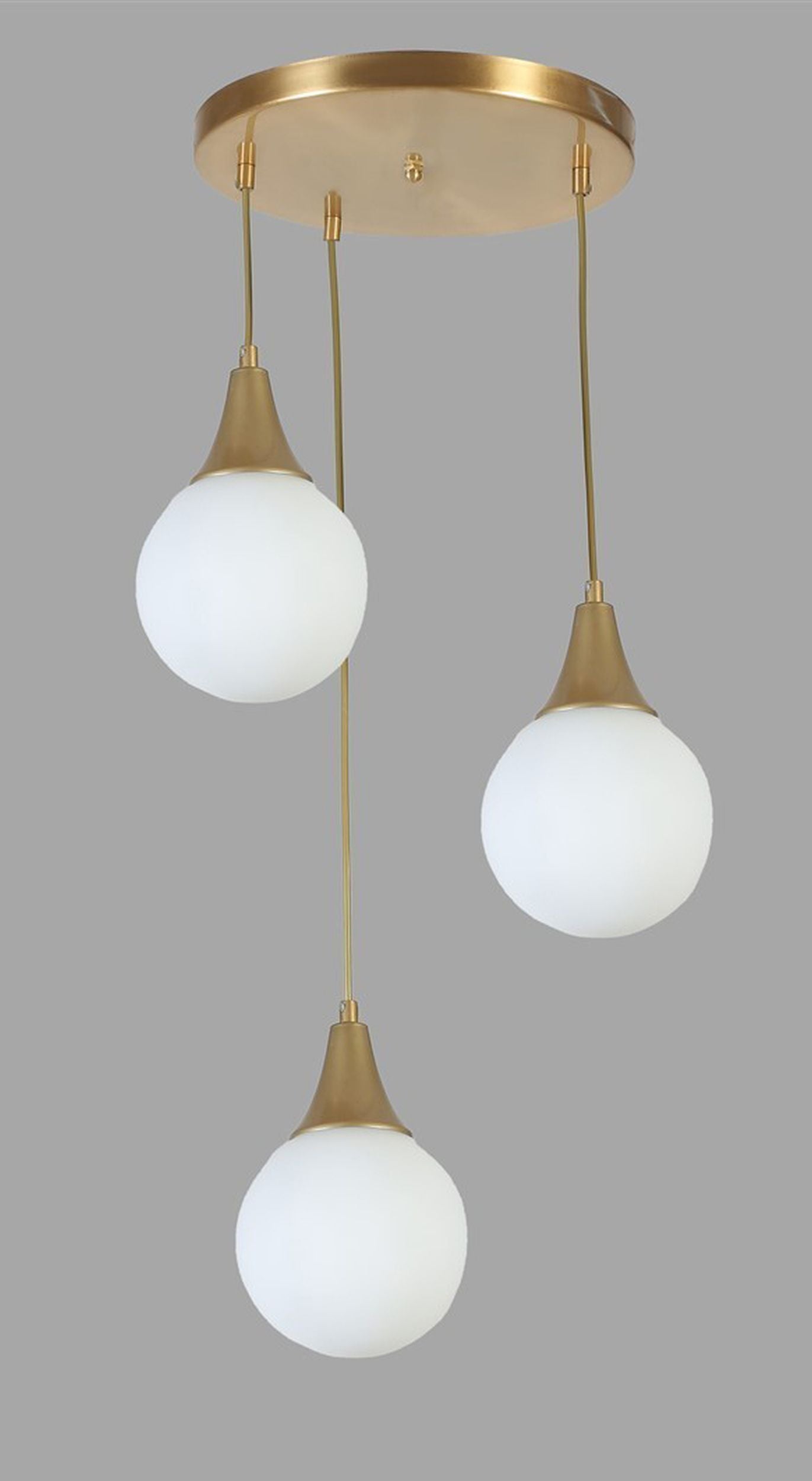 Lampa wisząca Stella x3 biało-złota