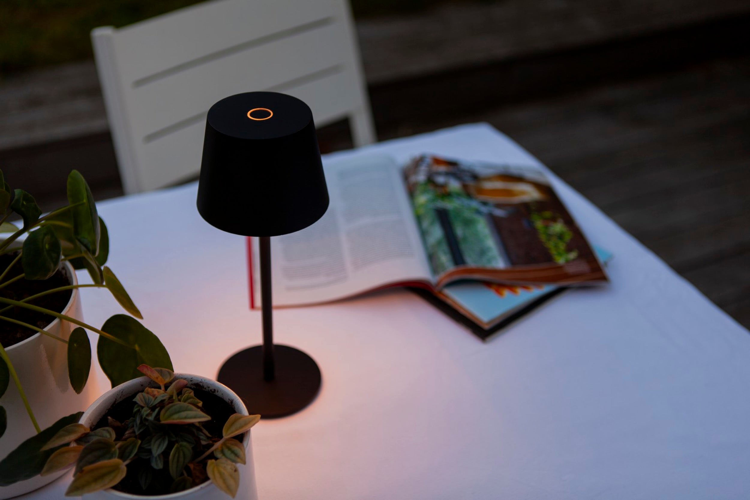 Lampa ogrodowa Roble czarna