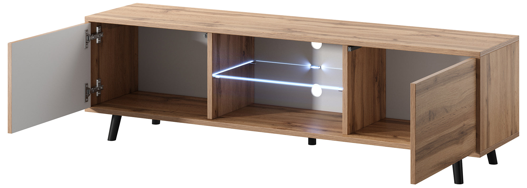Szafka RTV Lefyr 140 cm Dąb wotan