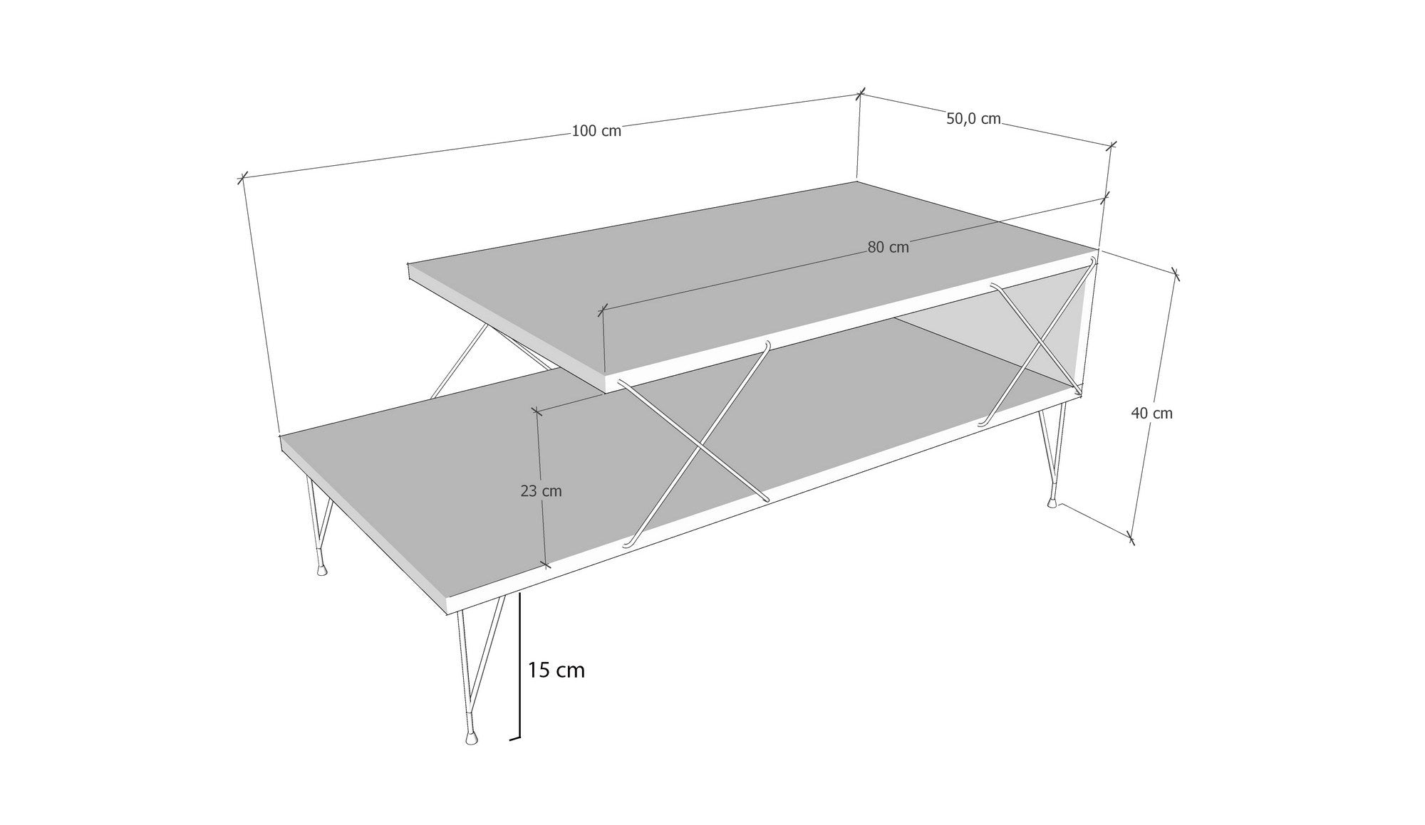 Stolik kawowy Lerro 100x50 cm trawertyn/ złoty stelaż