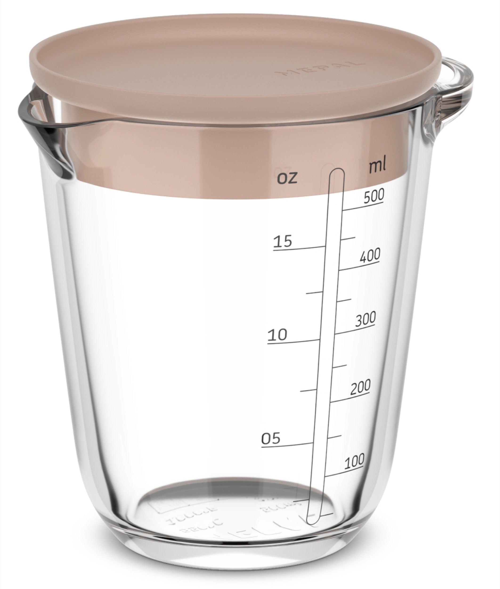 Dzbanek z miarką i pokrywką Chef It 500 ml kremowy