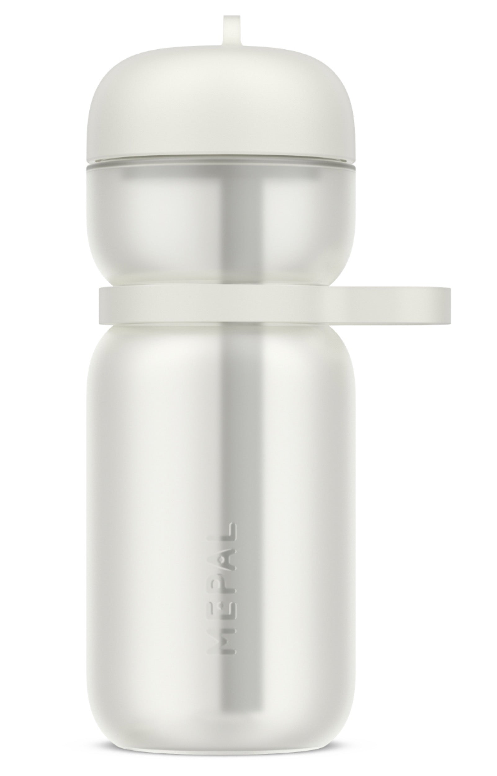 Bidon sportowy ze słomką Active 600 ml biały