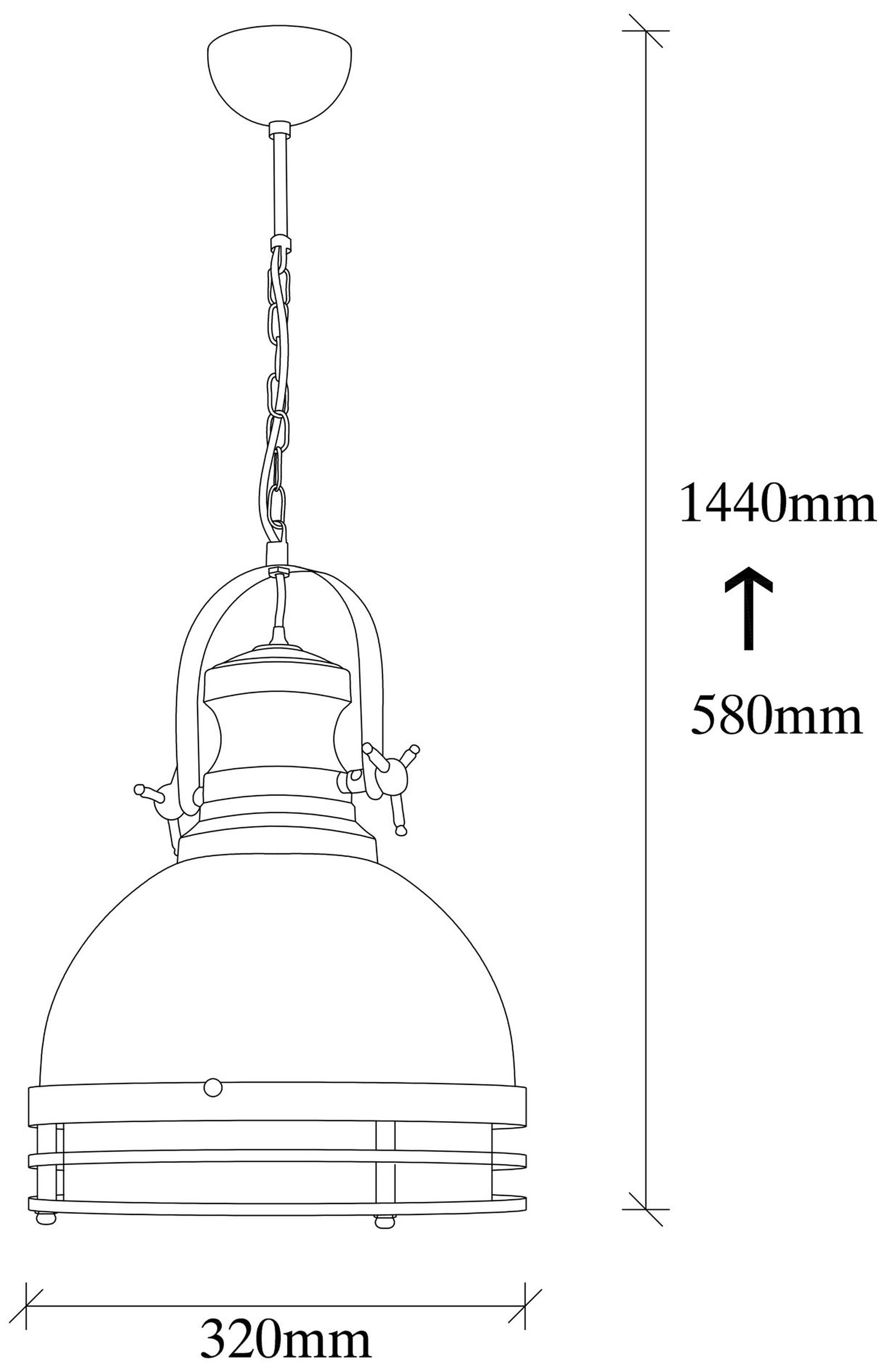 Lampa wisząca Saglam średnica 32 cm czarno-czerwona