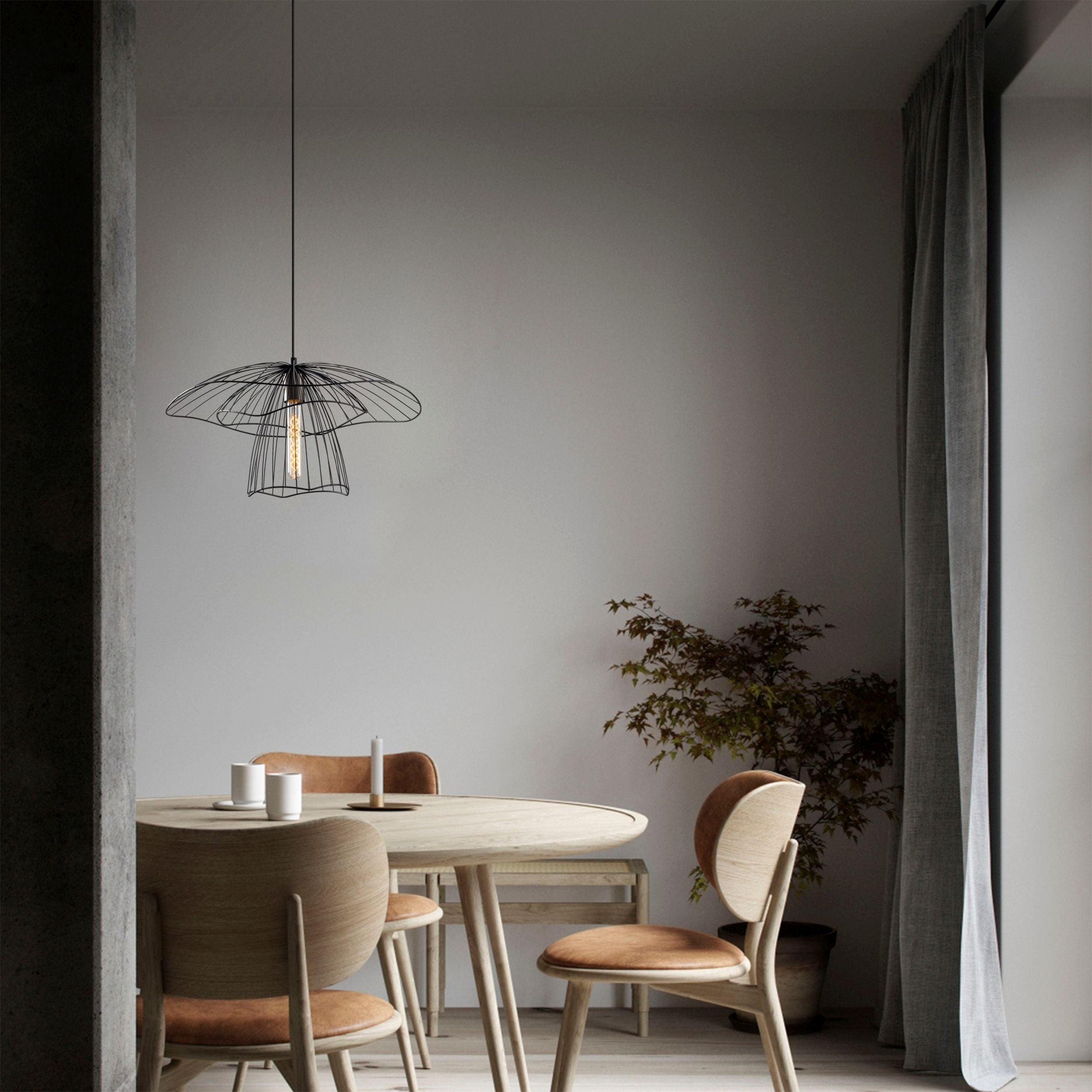 Lampa wisząca Solanum 52 cm czarna