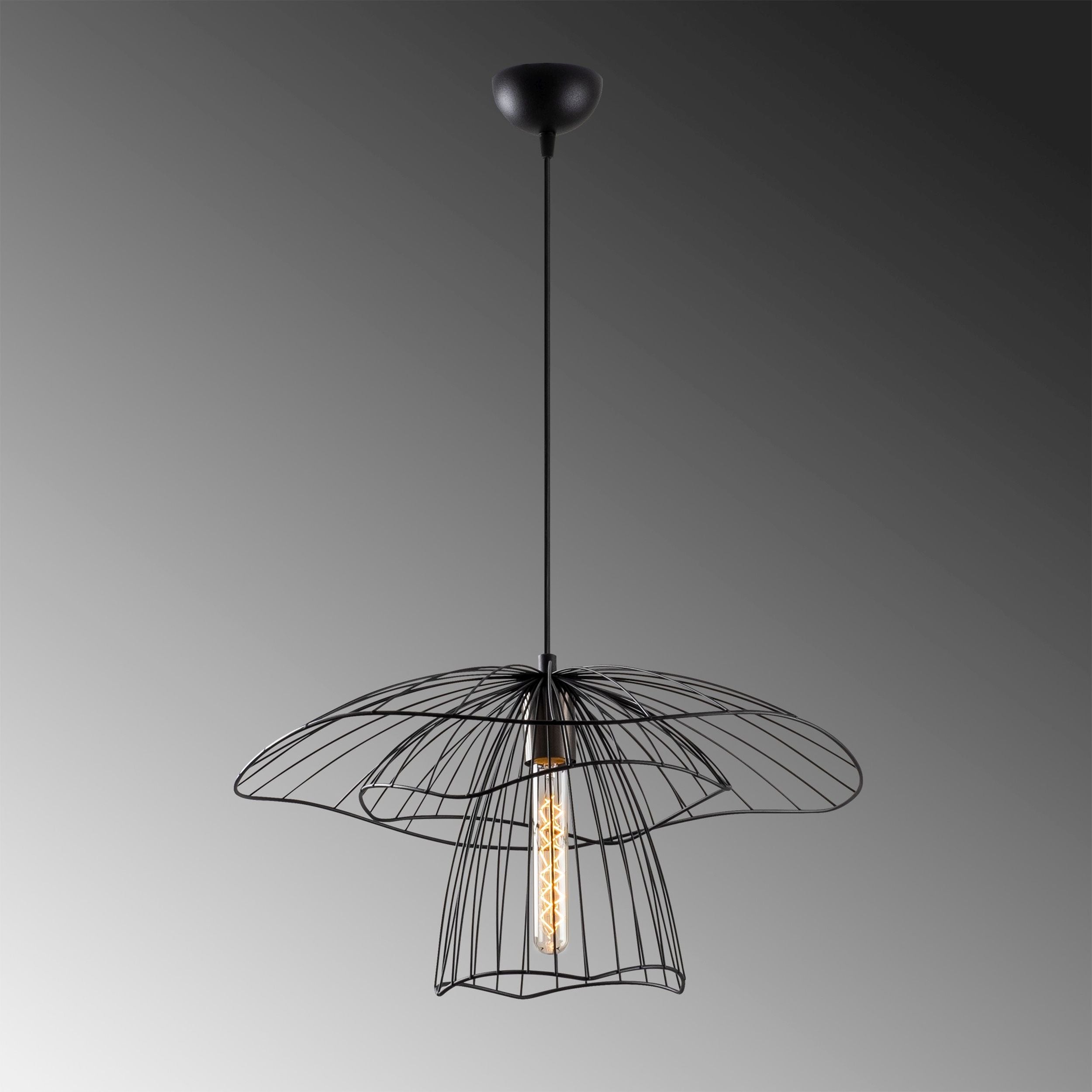 Lampa wisząca Solanum 52 cm czarna