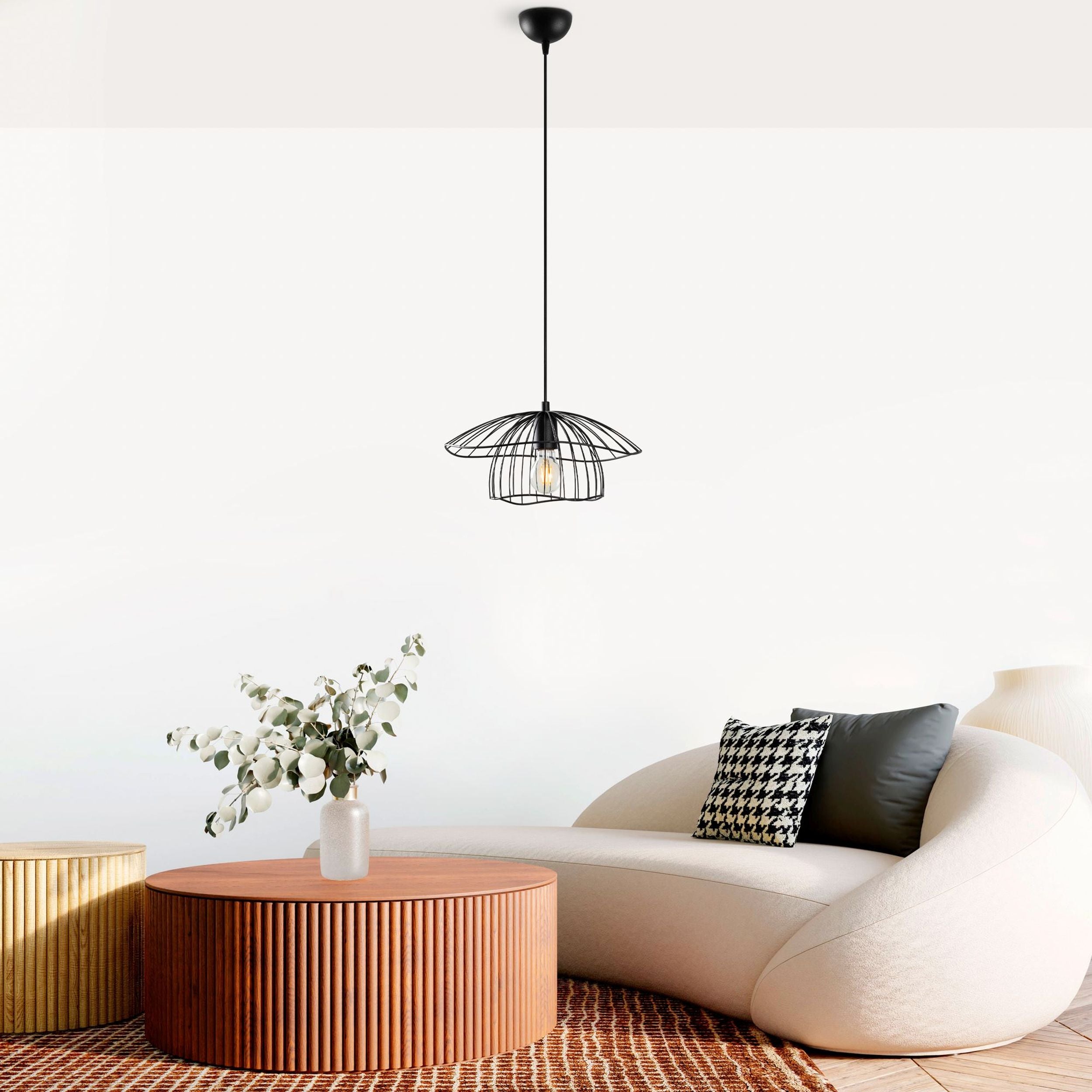 Lampa wisząca Mantar czarna