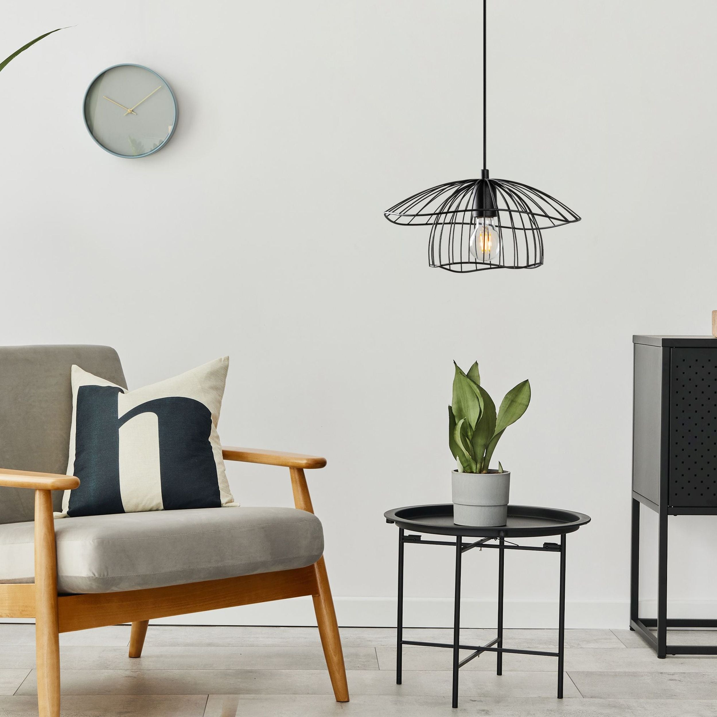 Lampa wisząca Mantar czarna