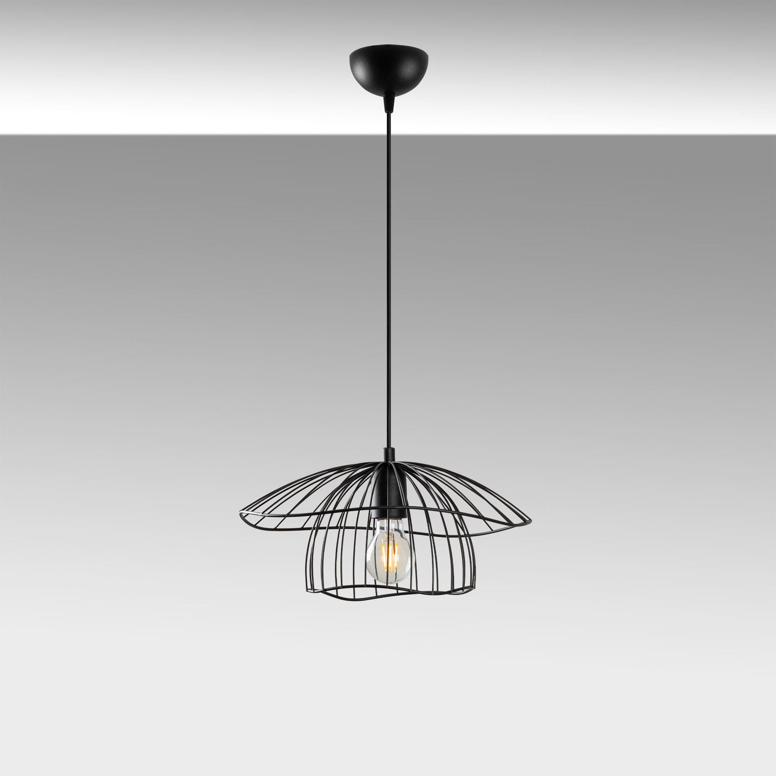 Lampa wisząca Mantar czarna