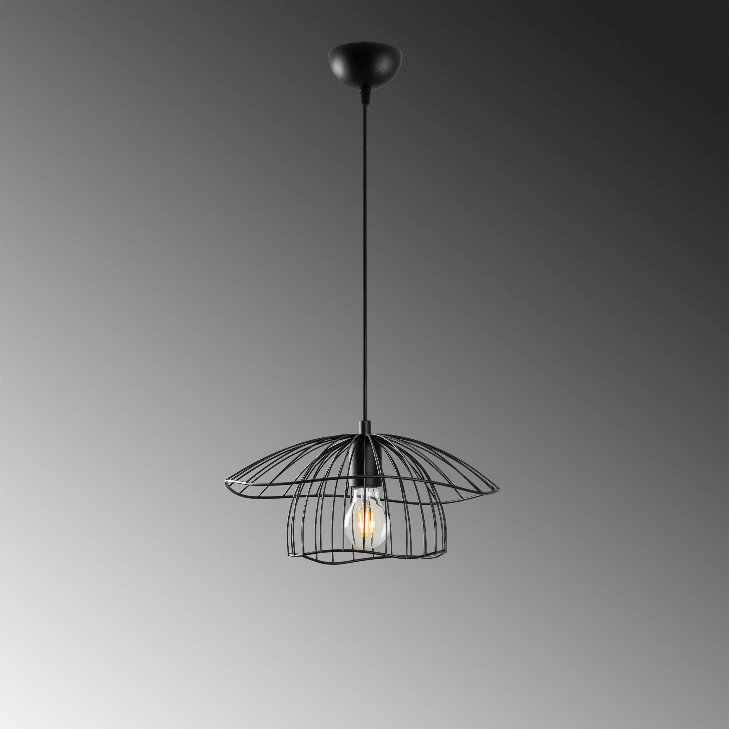 Lampa wisząca Mantar czarna