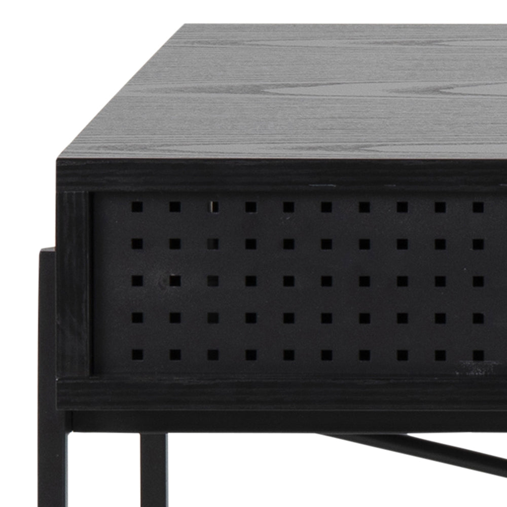 Biurko industrialne Duffman 110x50 cm ze schowkiem pod blatem