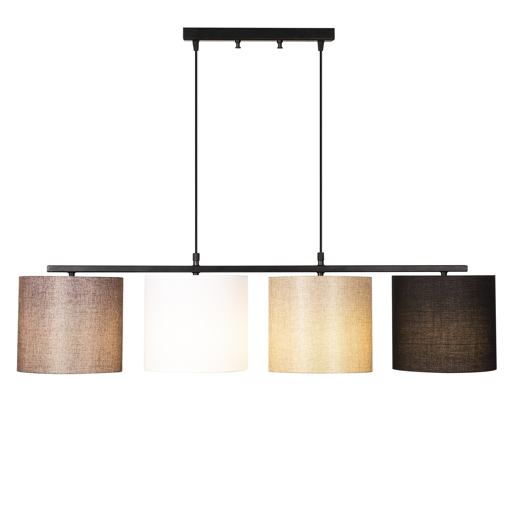 Lampa wisząca Vances x4 z abażurami