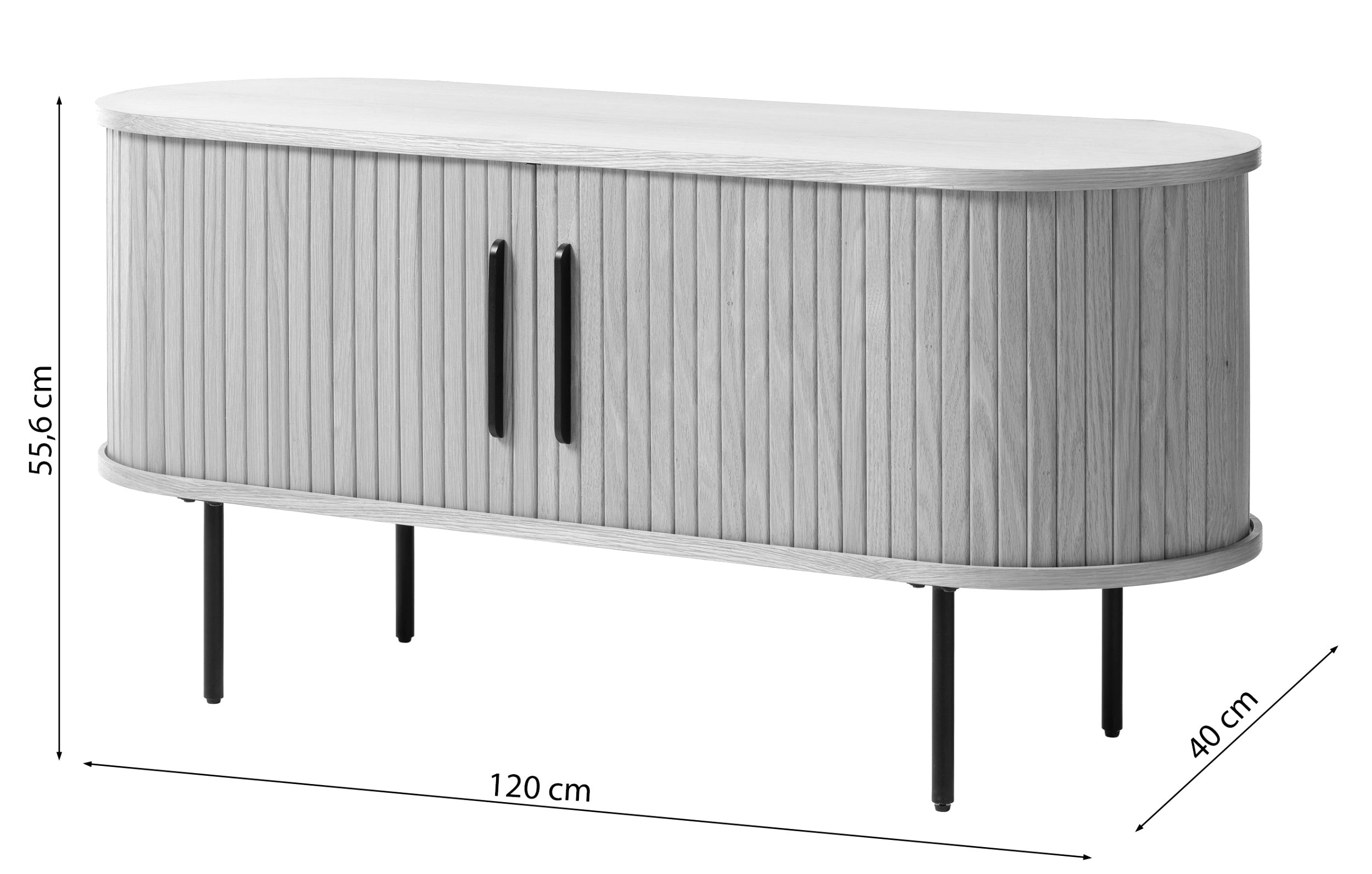 Szafka RTV Gativel 120 cm dąb czarny