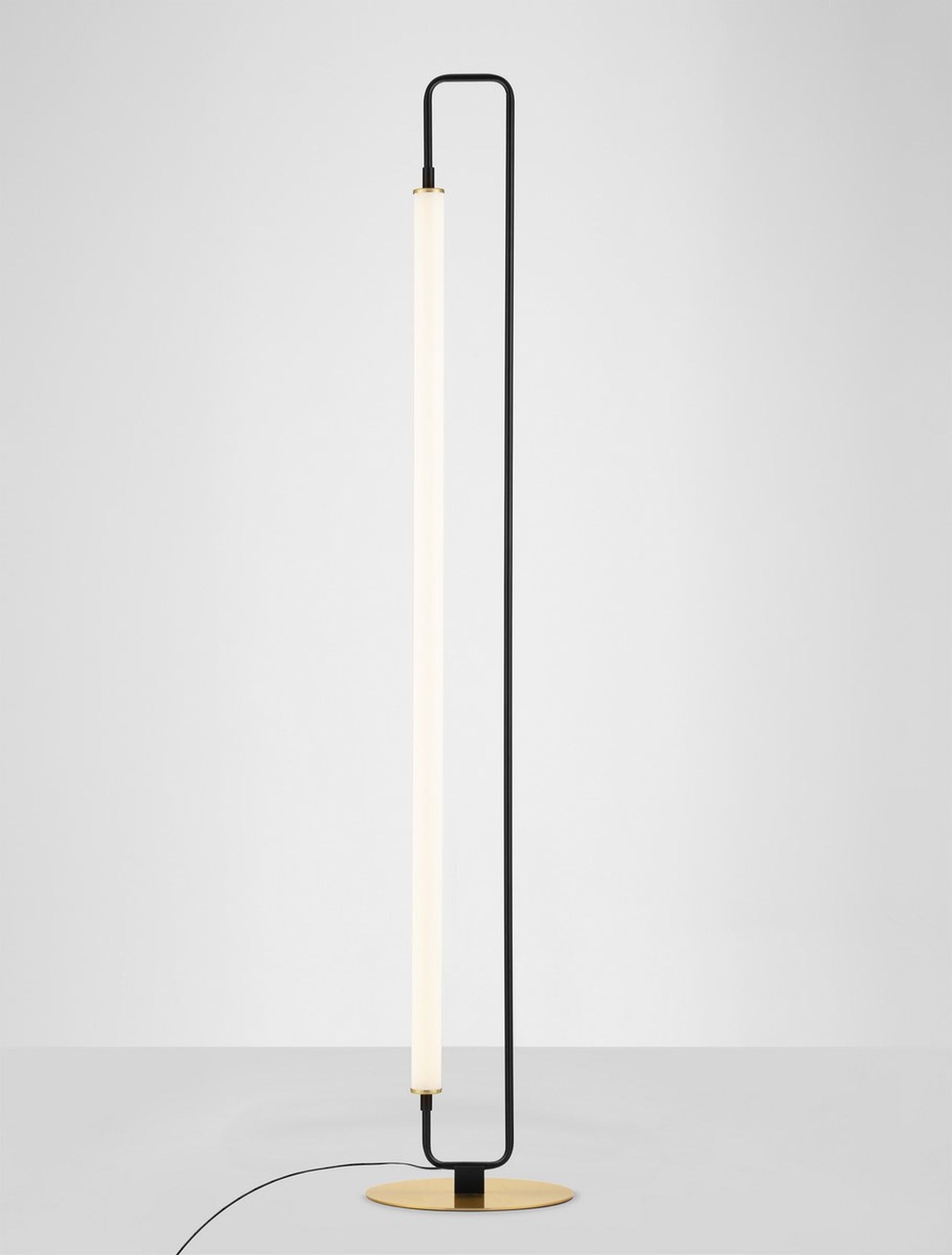 Lampa podłogowa Poucil LED złoto-czarna