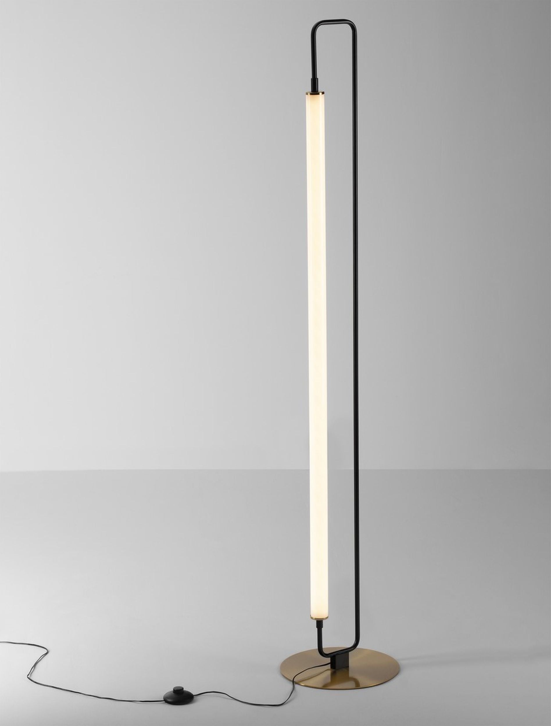 Lampa podłogowa Poucil LED złoto-czarna