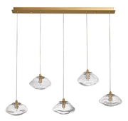 Lampa wisząca Elanke x5 złota