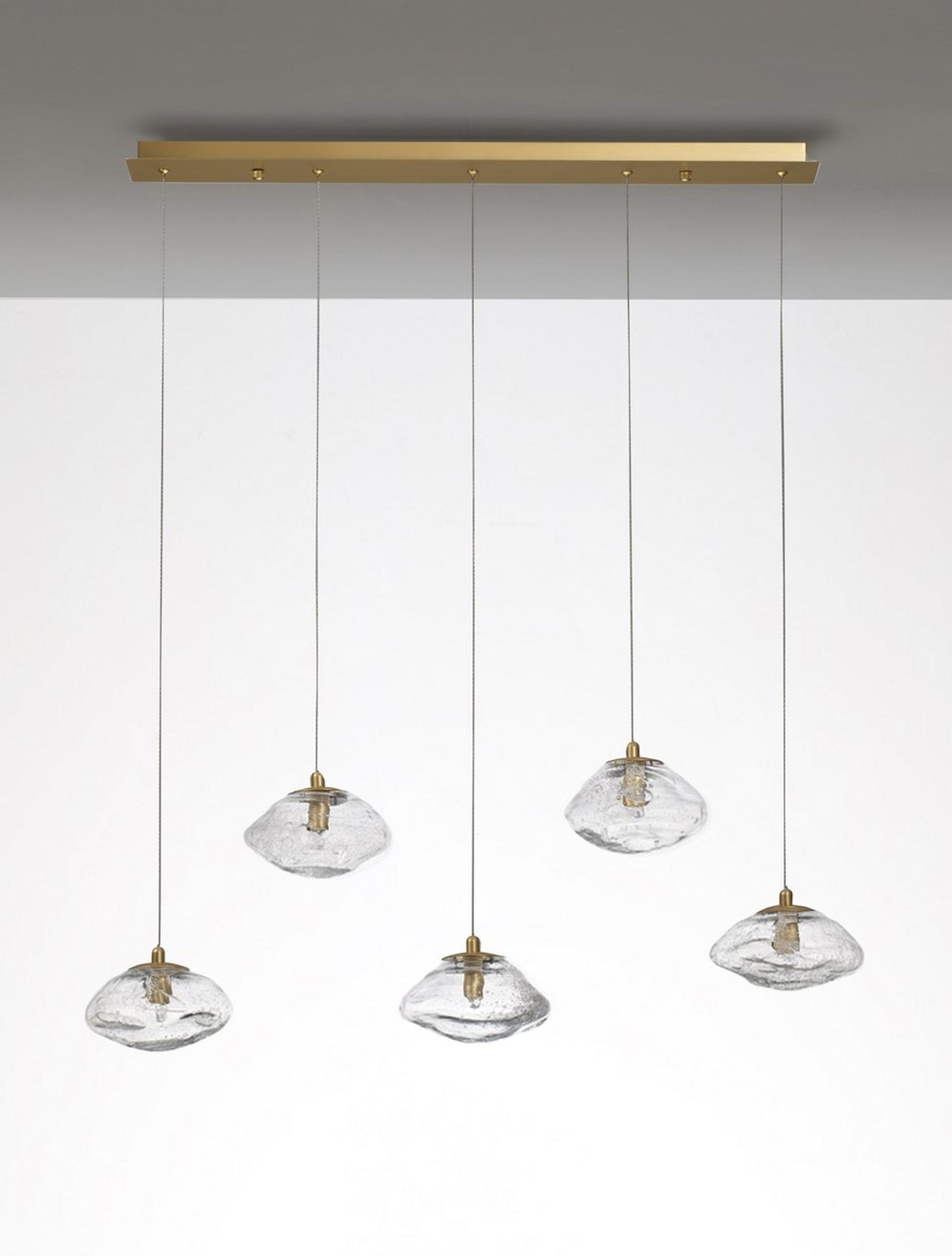 Lampa wisząca Elanke x5 złota