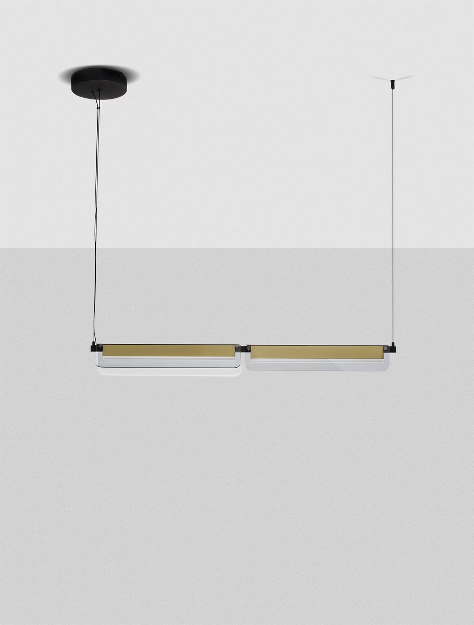 Lampa wisząca Hullows LED czarno-złota