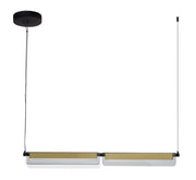 Lampa wisząca Hullows LED czarno-złota