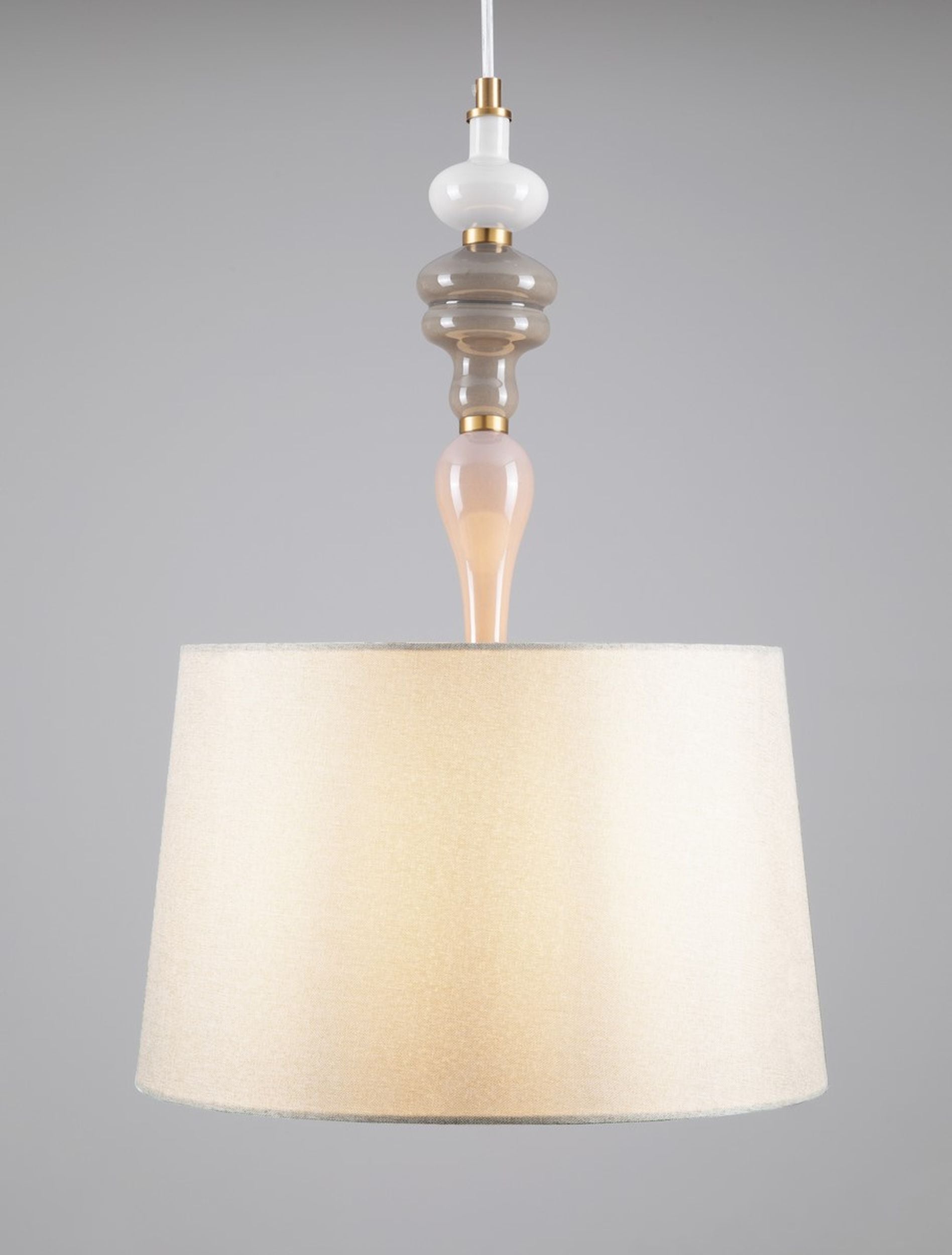 Lampa wisząca Grappine złoto-beżowa