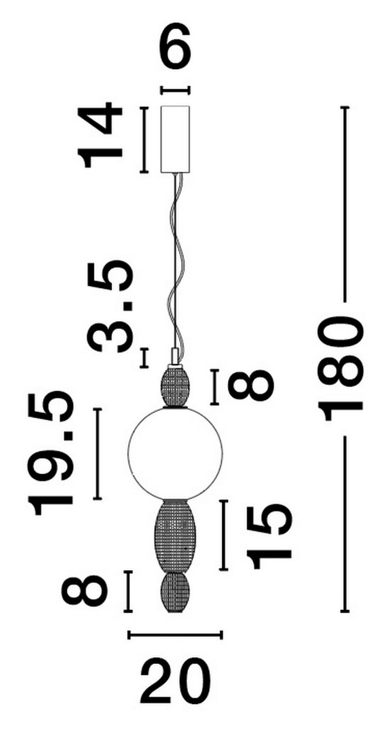 Lampa wisząca Texells LED różowo-złota