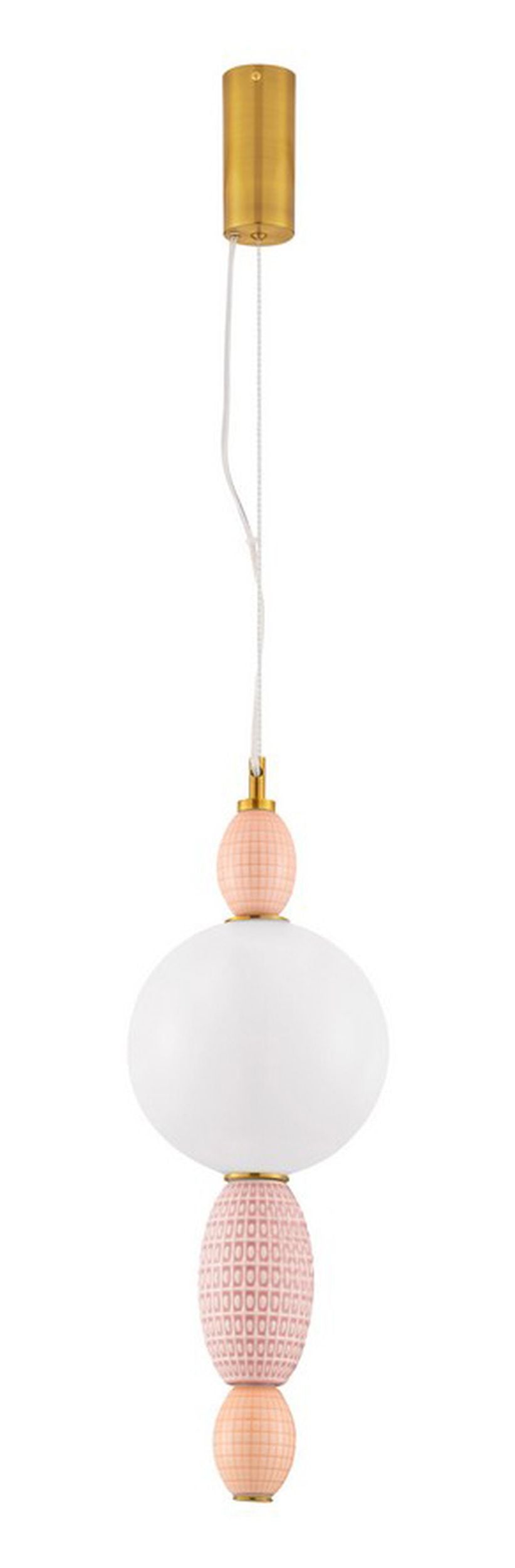 Lampa wisząca Texells LED różowo-złota