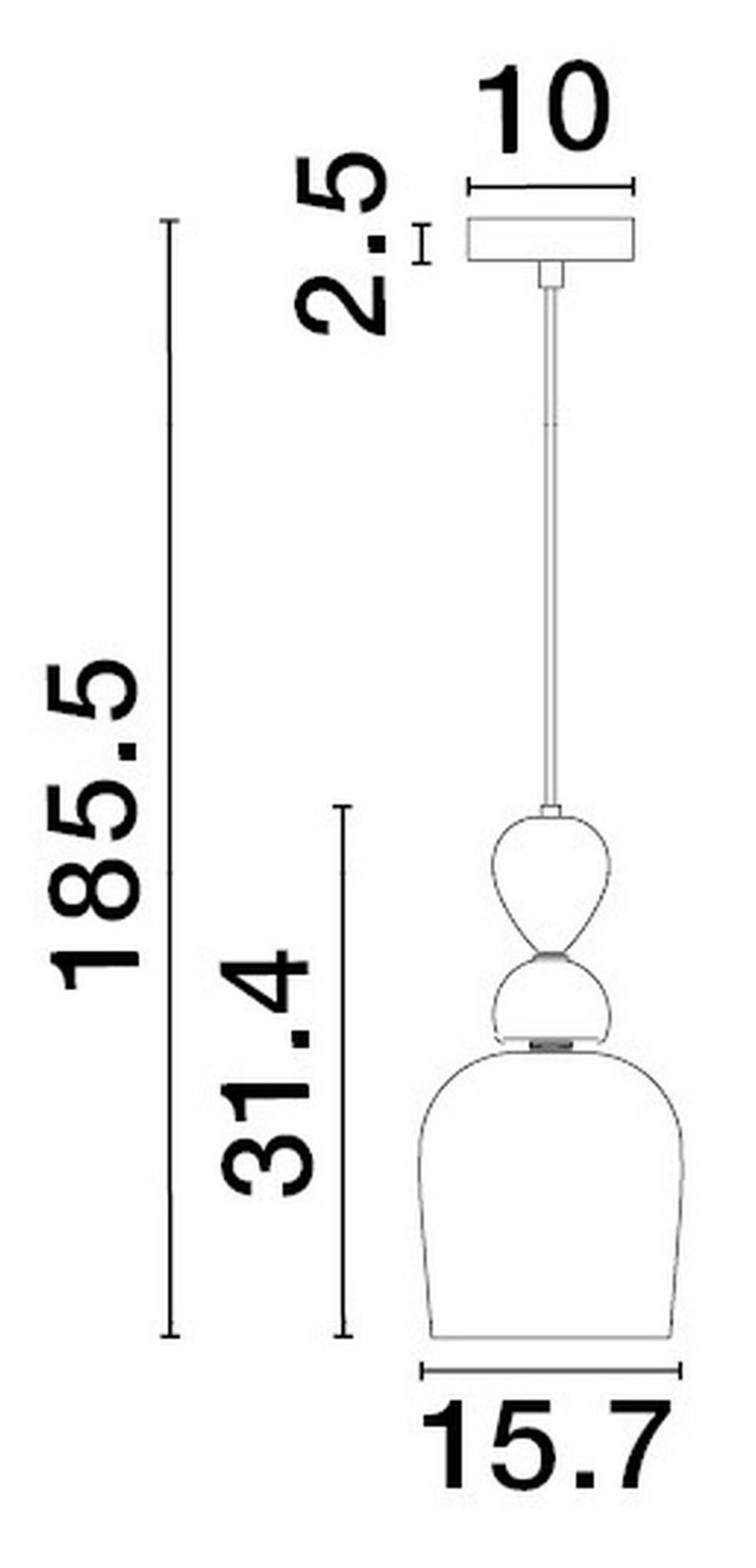Lampa wisząca Nouvede 16 cm wielokolorowa