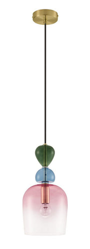 Lampa wisząca Nouvede 16 cm wielokolorowa