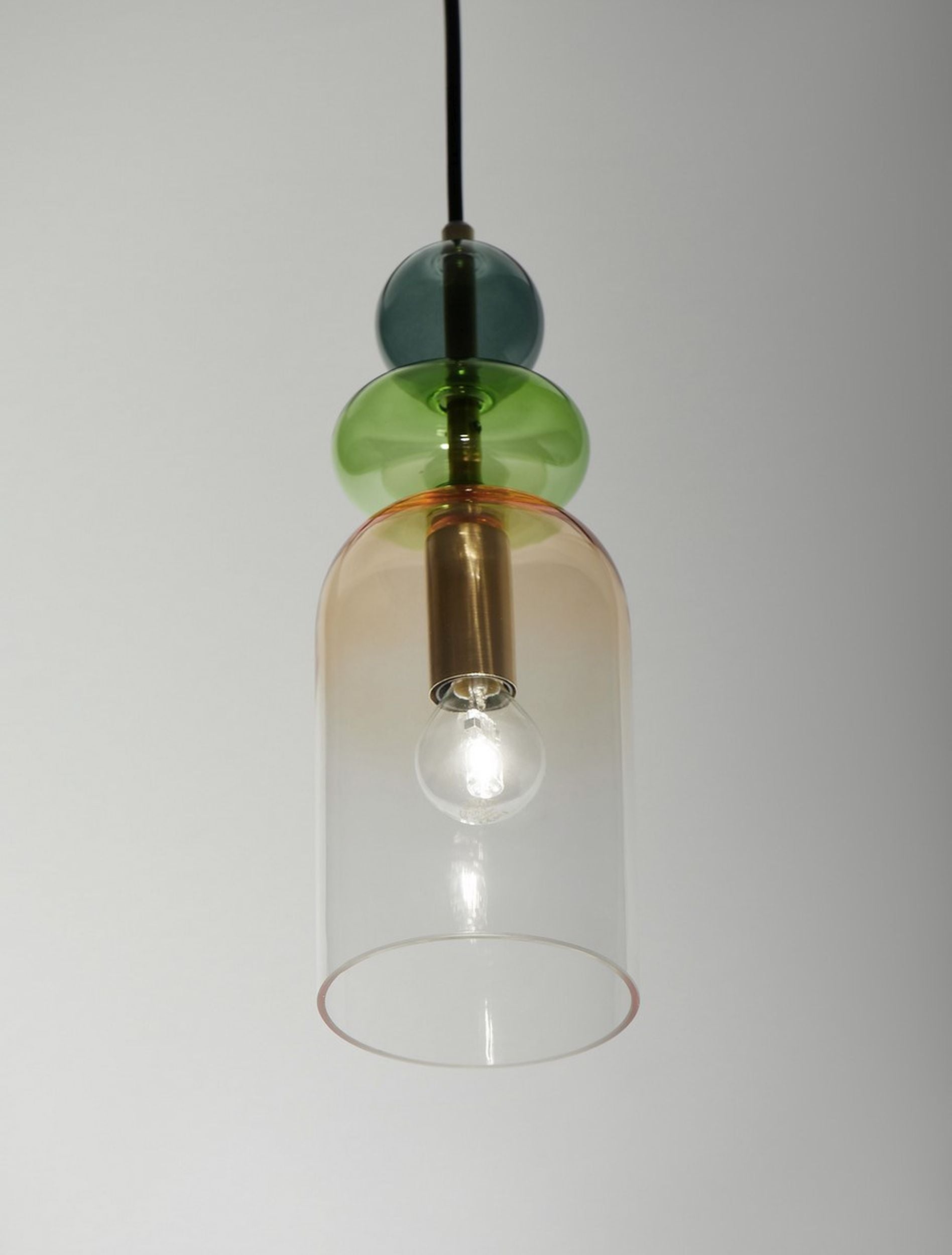 Lampa wisząca Nouvede 11 cm zielono-złota