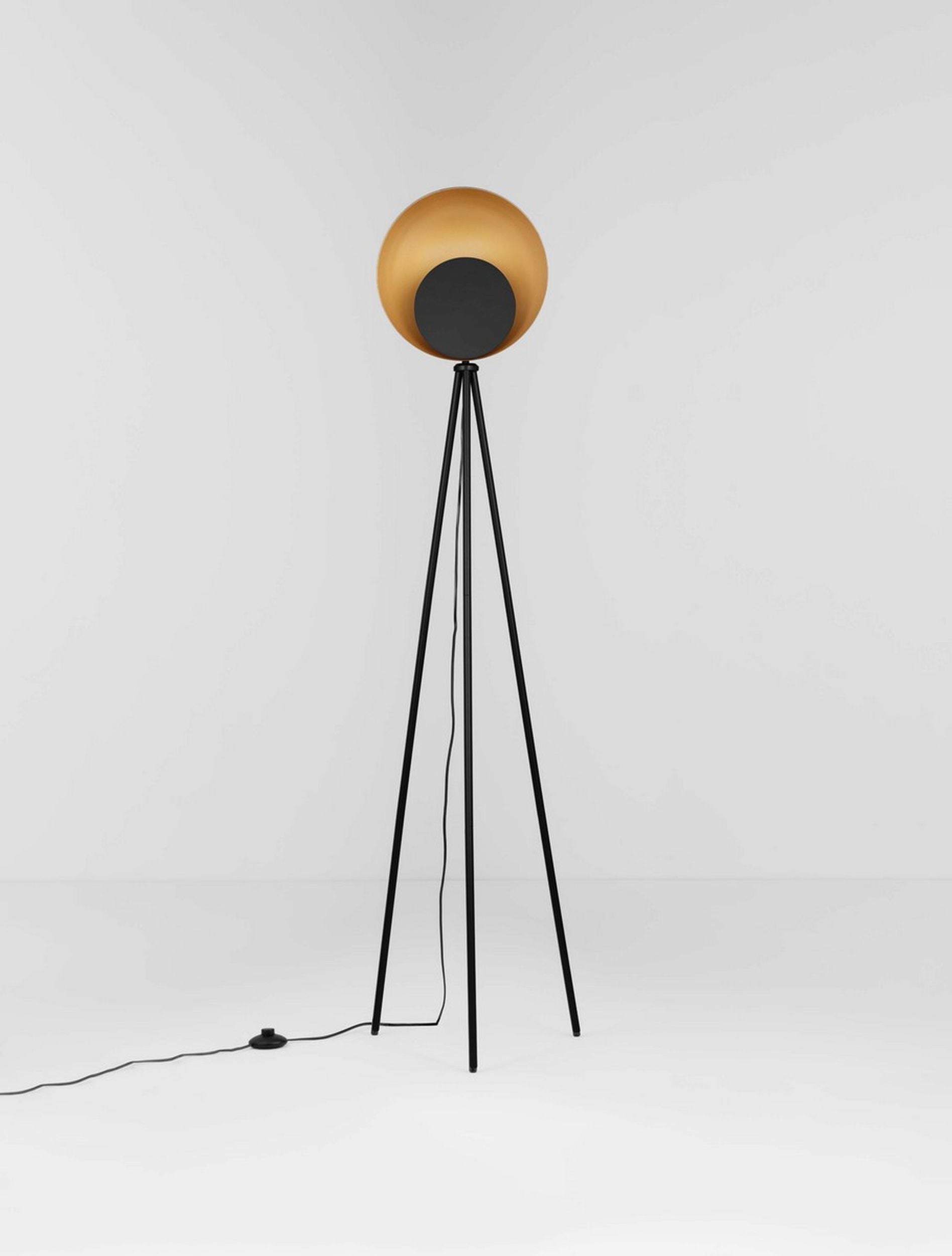 Lampa podłogowa Valoan LED złoto-czarna