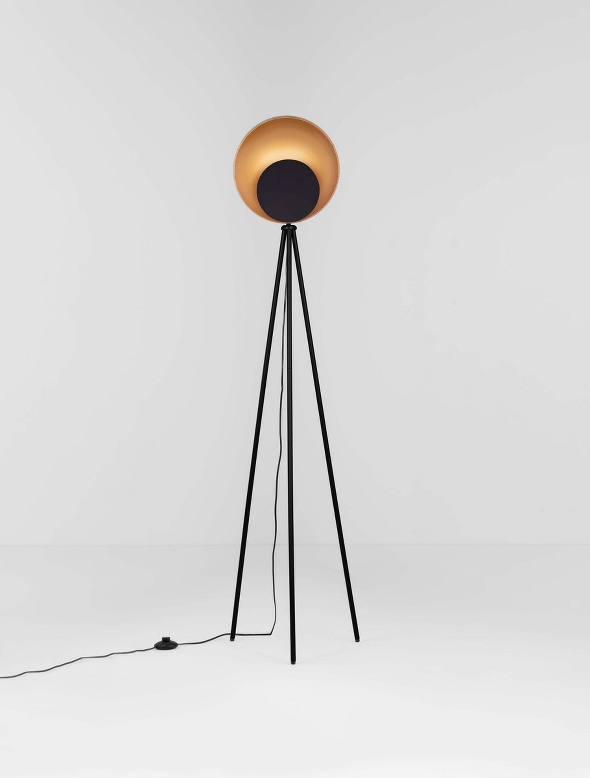 Lampa podłogowa Valoan LED złoto-czarna